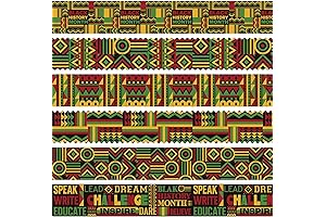 Black History Month Bulletin Board Borders Kwanzaa Kente Cloth Decoration