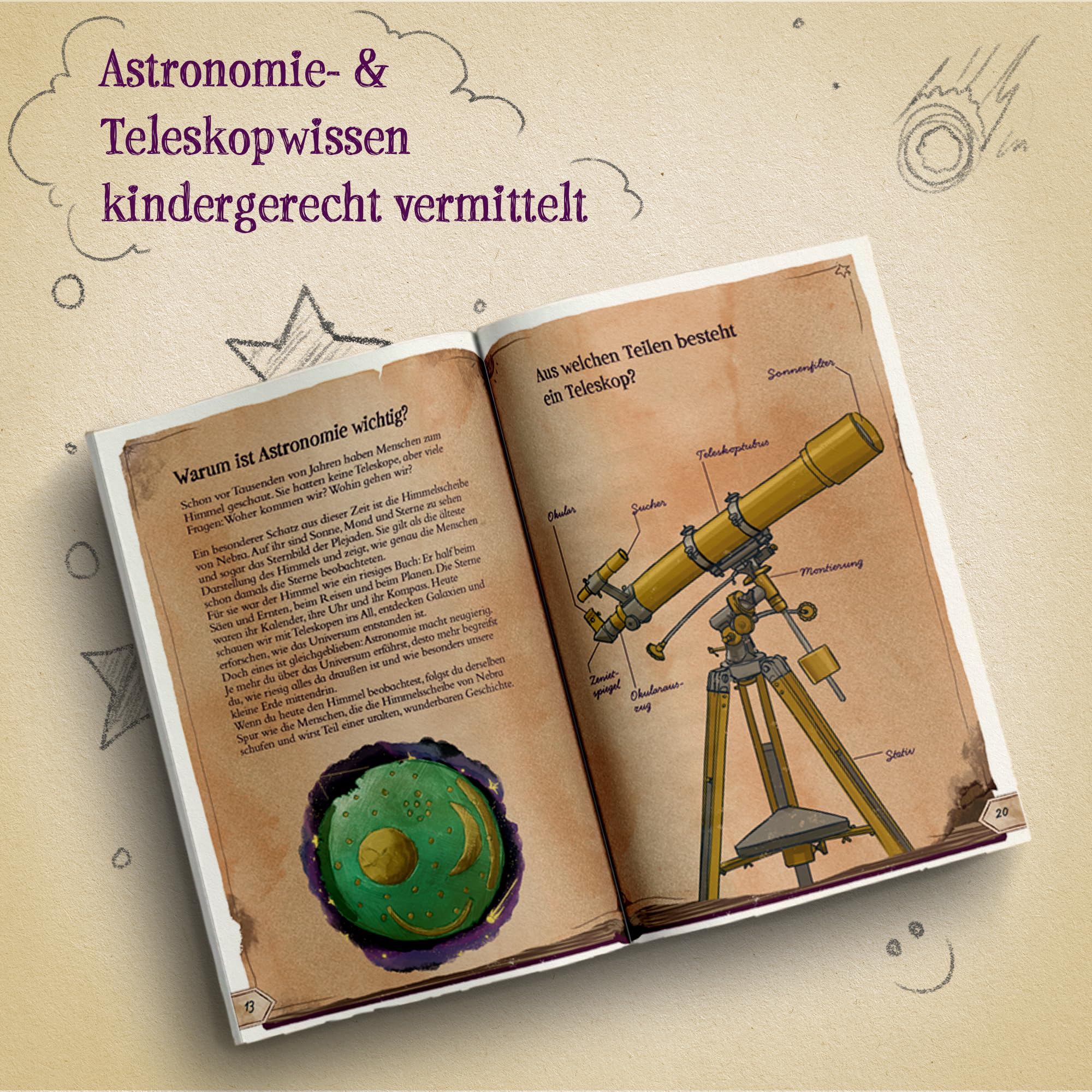 Teleskop-Abenteuer für Kinder - Sterndetektive erforschen das All | Erlebe magische Weltraumabenteuer, löse galaktische Sternenrätsel und entdecke geheimnisvolle Planeten und ferne Galaxien