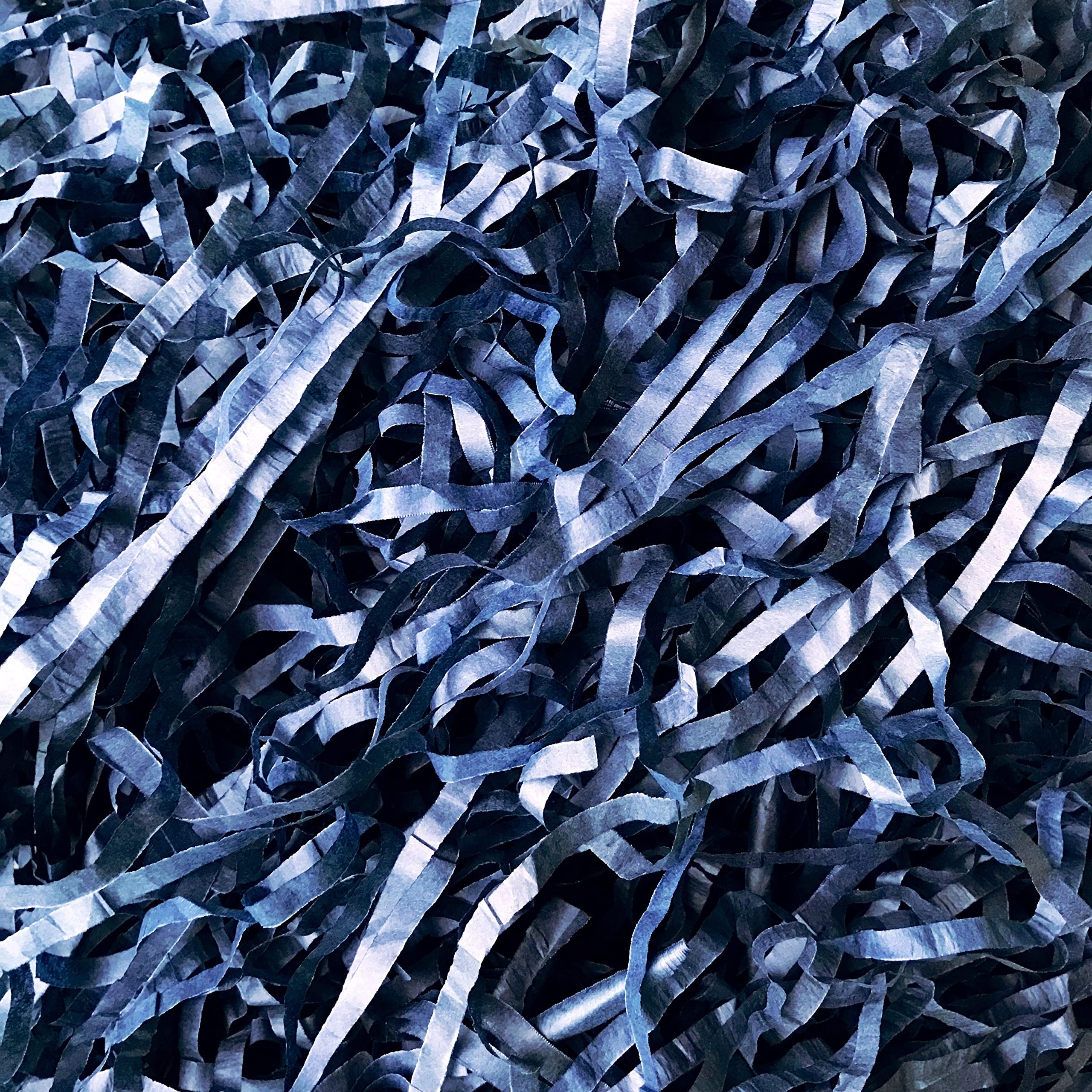 Inside My Nest Midnight Blue Shredded Tissue Paper Shred Box Filler Navy Hamper Acid-free Colorfast (60g)