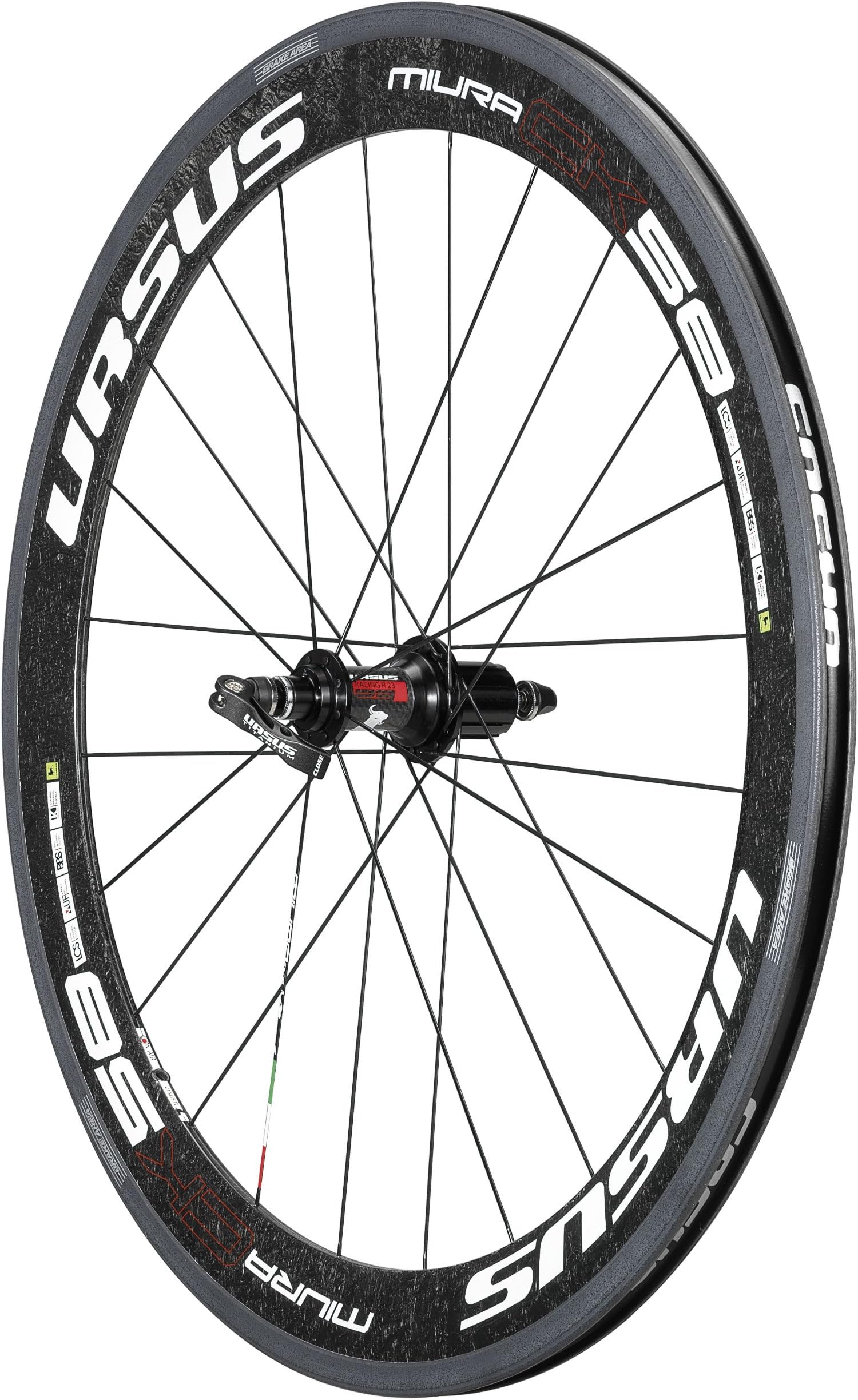 Rear Wheel Miura CK58 Clincher with Campagnolo Sticker, White
