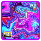 サイケデリックカラードリフト - トリッピーな抽象的な光の波