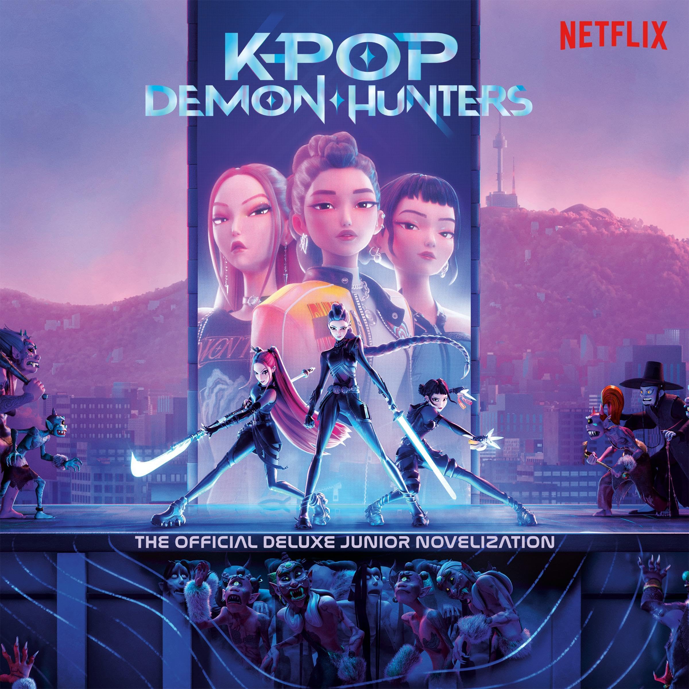 Cover art for KPop Demon Hunters: The Official Deluxe Junior Novelization