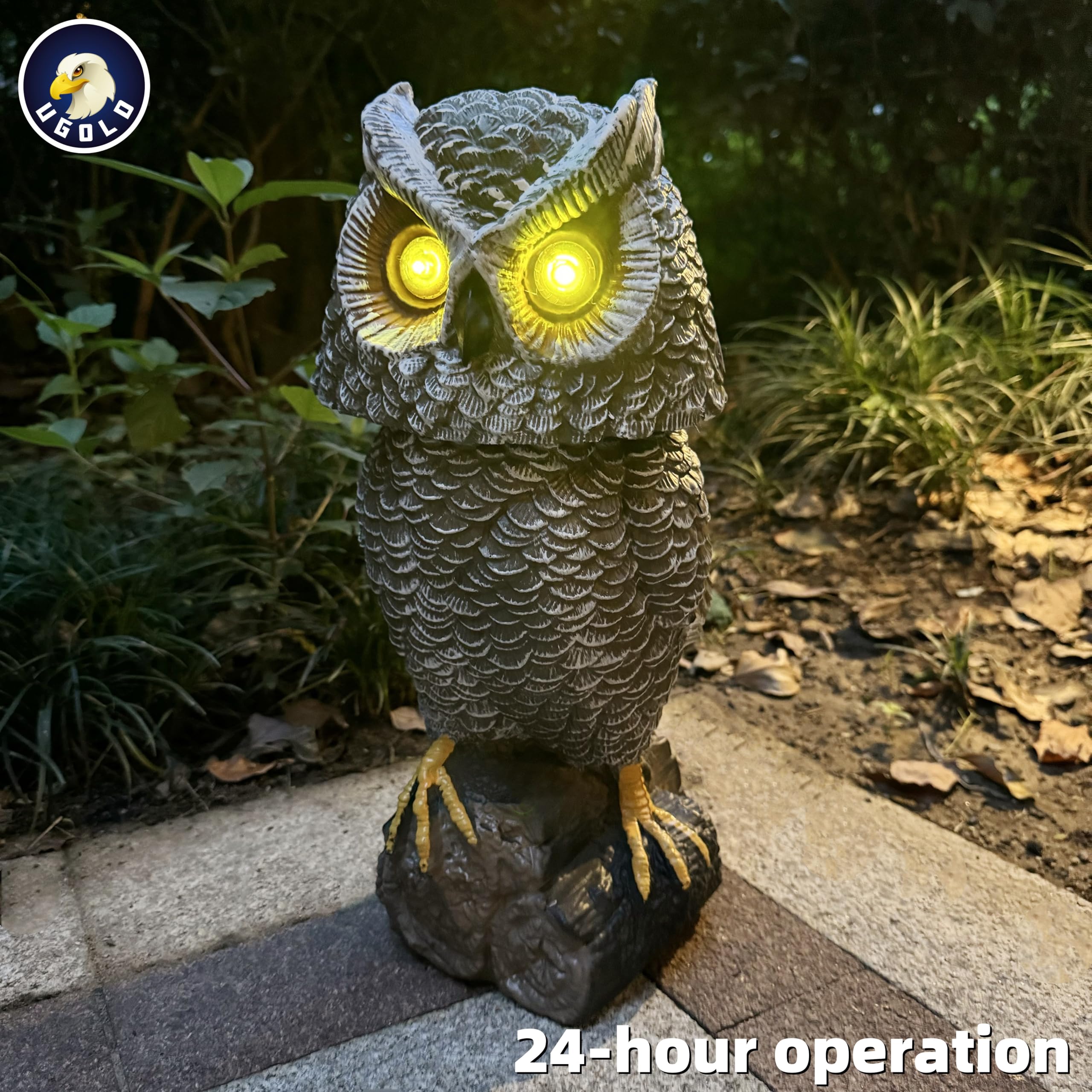 Amazon.com: Ugold Solar Powered Garden Owl with Motion