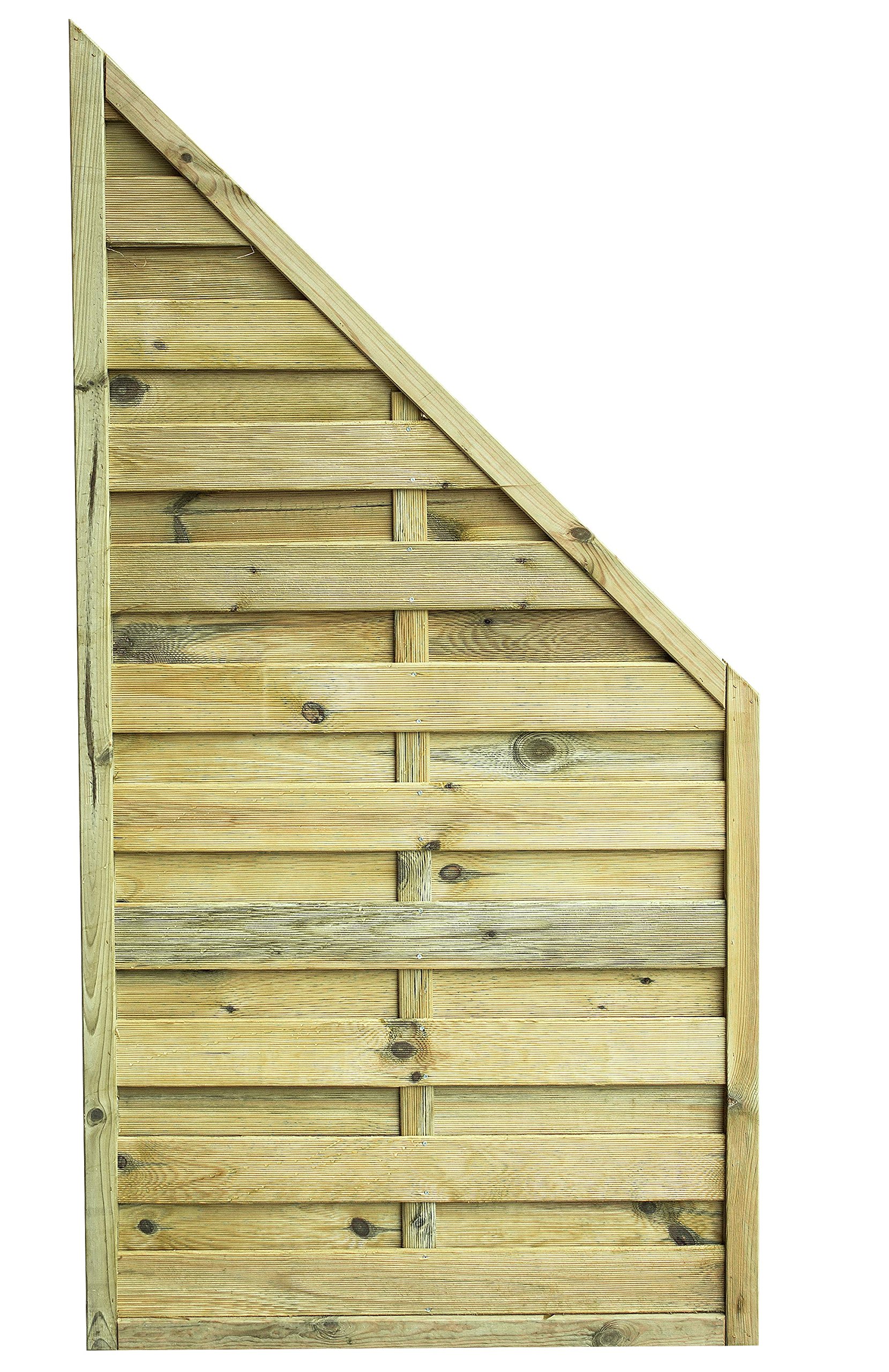 AVANTI TRENDSTORE - Lara - Abschlusswand, eckig, aus Holz für den Garten oder Balkon. Maße: BHT 90x90/180x4,5 cm