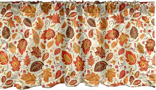 Miniatura 42 de Lunarable Cenefa de ventana azul pálido, diseño de conchas de vida submarina grunge, estrellas de mar, arte marítimo incompleto, cenefa de cortina