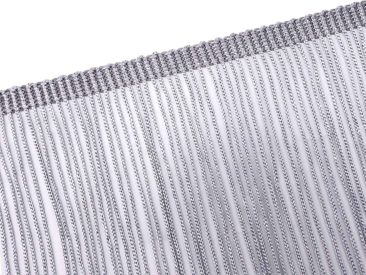 GXTIZAS Silvery Fringe Trim 10 Yards of 6" Tassel Sewing Trim for Clothing Accessories DIY Craft Latin Wedding Dress Lamp Shade Decoration
