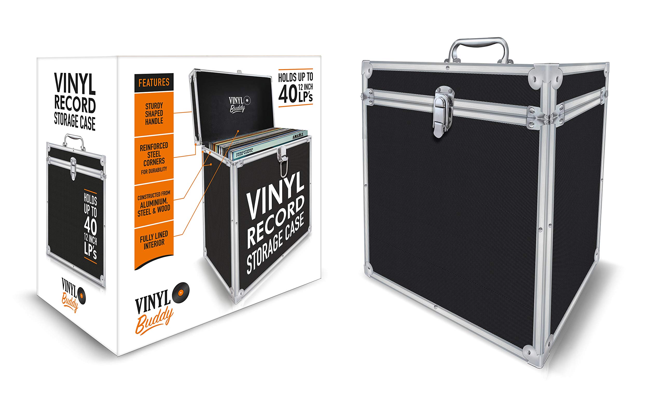 Vinile Buddy - Custodia per dischi in vinile, può contenere fino a 40 LP.