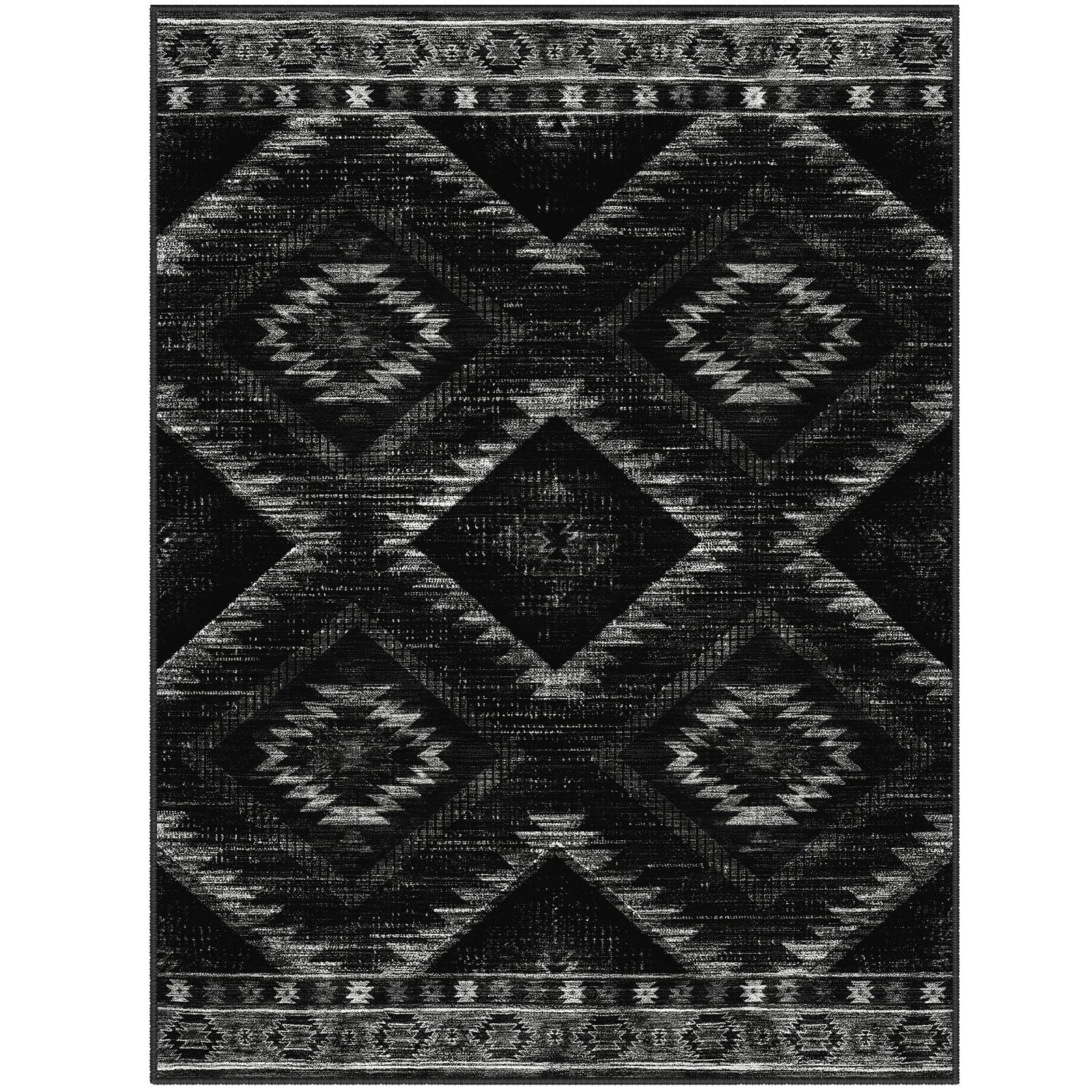 DEFYNEE Machine Washable Rugs Living Room 120x180 cm, Kitchen Rugs Non Slip Washable