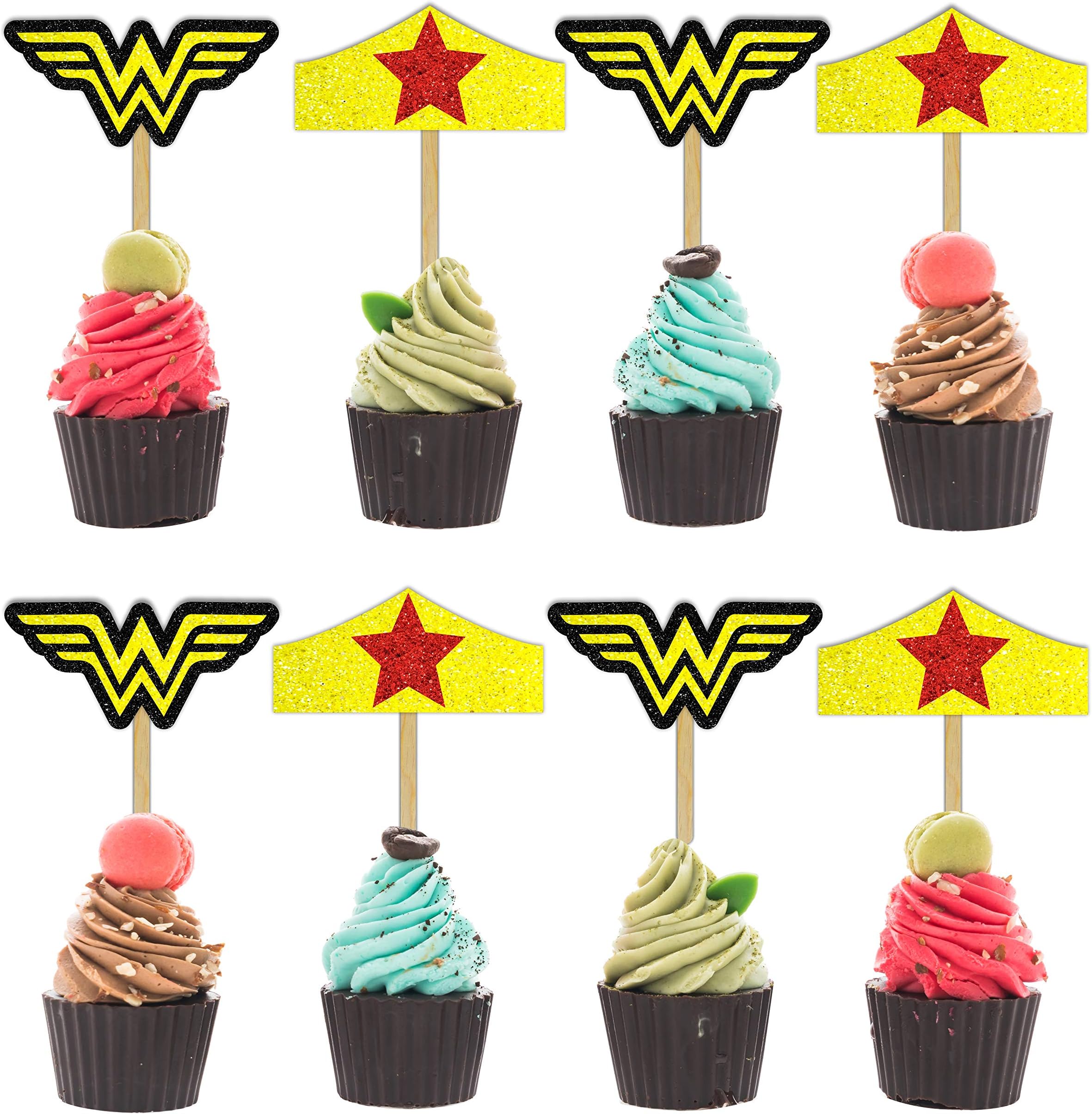 Seyal Wonder Woman Cupcake Topper