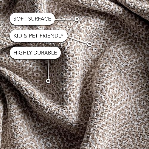 Miniatura 4 de nuLOOM Lorretta Tapete de área tejido a mano, Algodón, Marrón topo