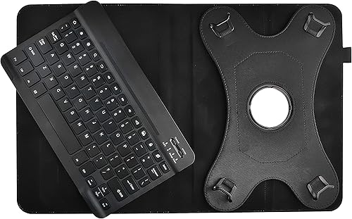 Navitech Funda con teclado Bluetooth rotacional compatible con tablet DOOGEE T30 Pro de 11 pulgadas
