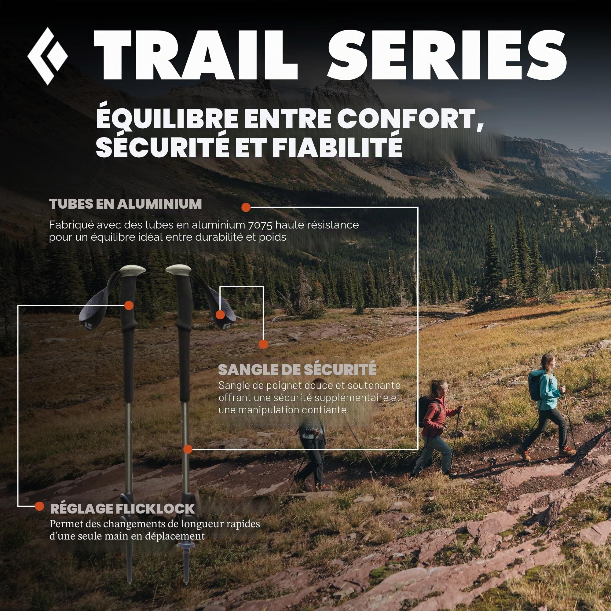 Black Diamond Trail Trek Poles - SS22