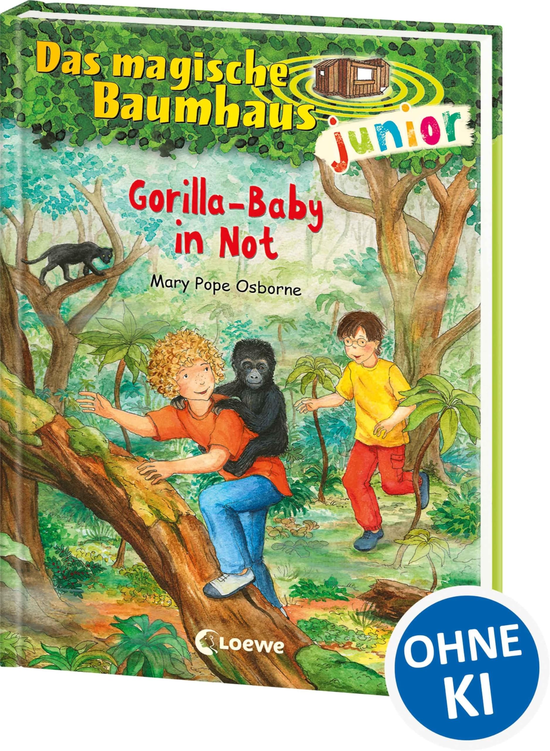 Das magische Baumhaus junior (Band 24) - Gorilla-Baby in Not: Kinderbuch zum Vorlesen und ersten Selberlesen - Mit farbigen Illustrationen - Für Mädchen und Jungen ab 6 Jahre