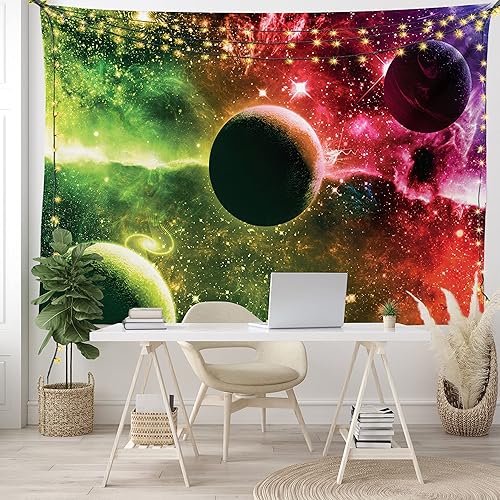 Miniatura 128 de Ambesonne Tapiz gótico, patio con hiedra encantada en la puerta antigua al bosque, colgante de pared ancho para dormitorio, sala de estar, 2-Verde