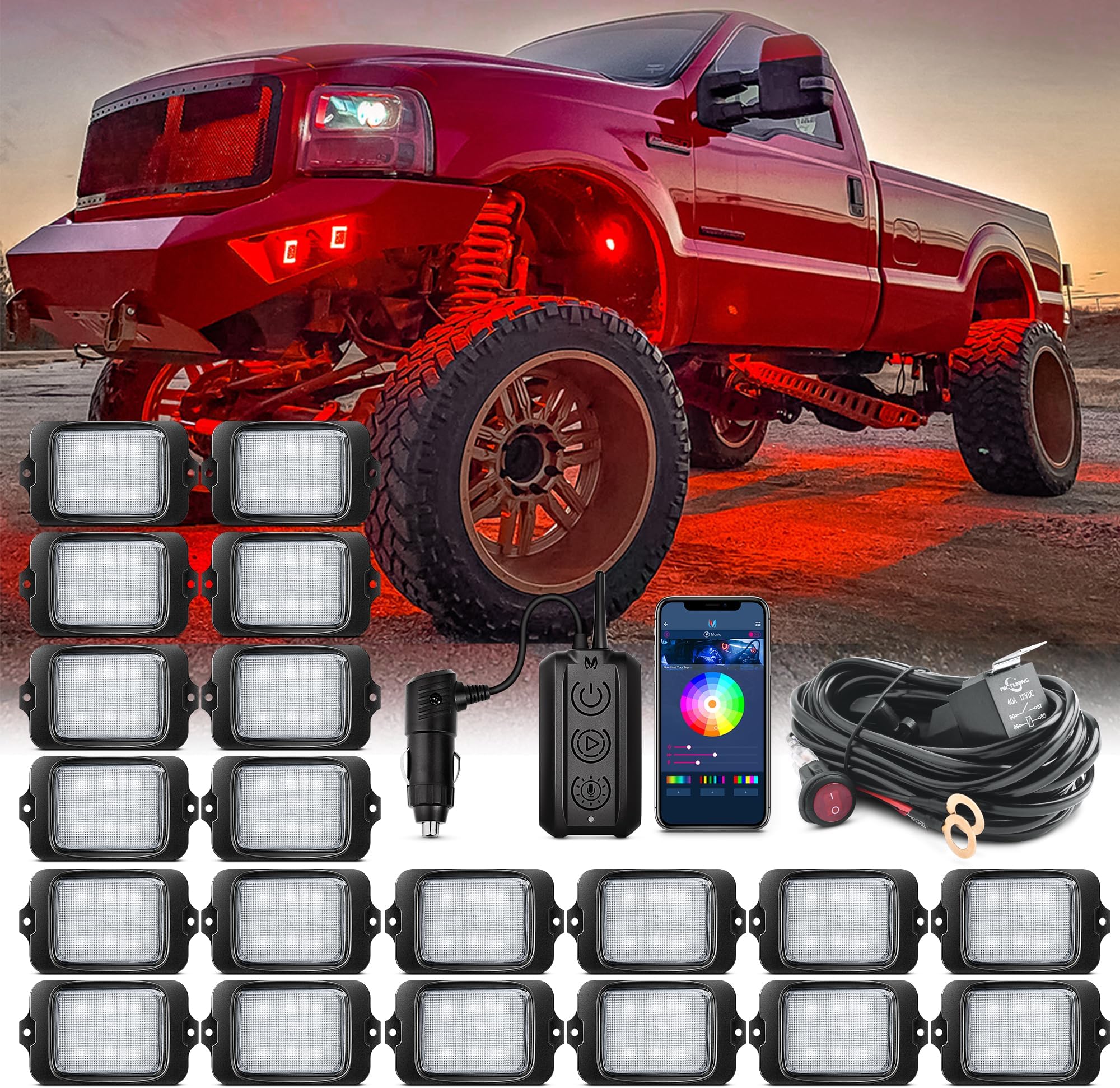 60 Luces Led Rgb Rock Lights Para Atv Rzr Utv | Meses Sin Inter&eacute;s