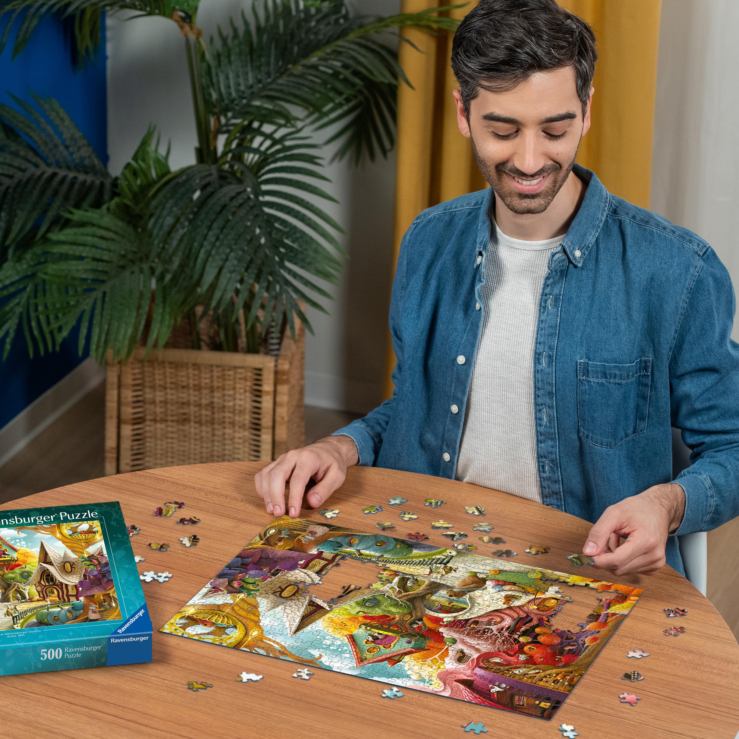 Ravensburger 500 Piece Puzzle - Home Sweet Home by Demelsa Haughton, Multicolor, 29.5 x 23.1 x 3.7 cm - Image 4