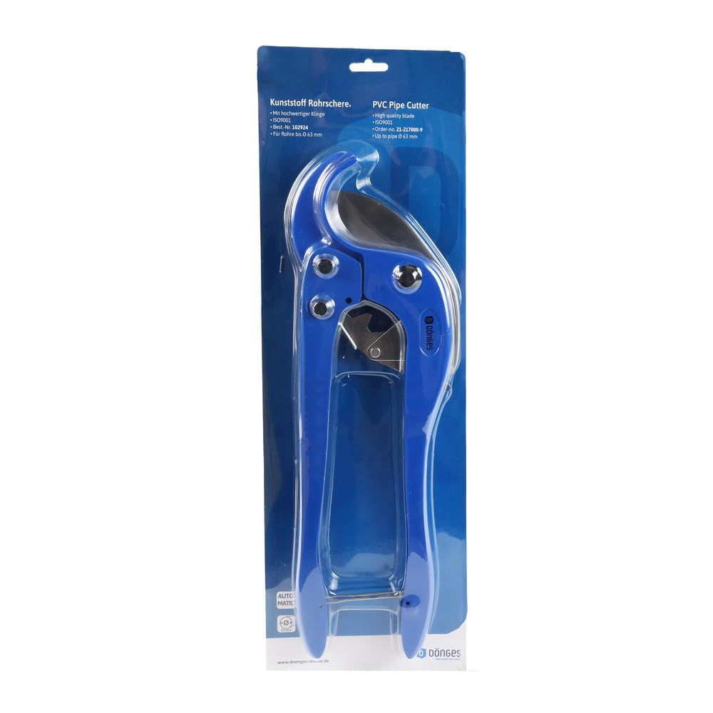Dönges Profi Rohrschere Speed pipe 0-63 mm für Kunststoffrohre, Verbundrohre, Kunstoffgasrohre, Elektrogerätrohre | Rohrverband-Schere, Rohrschneider, Kunststoffschere, Plastikschere