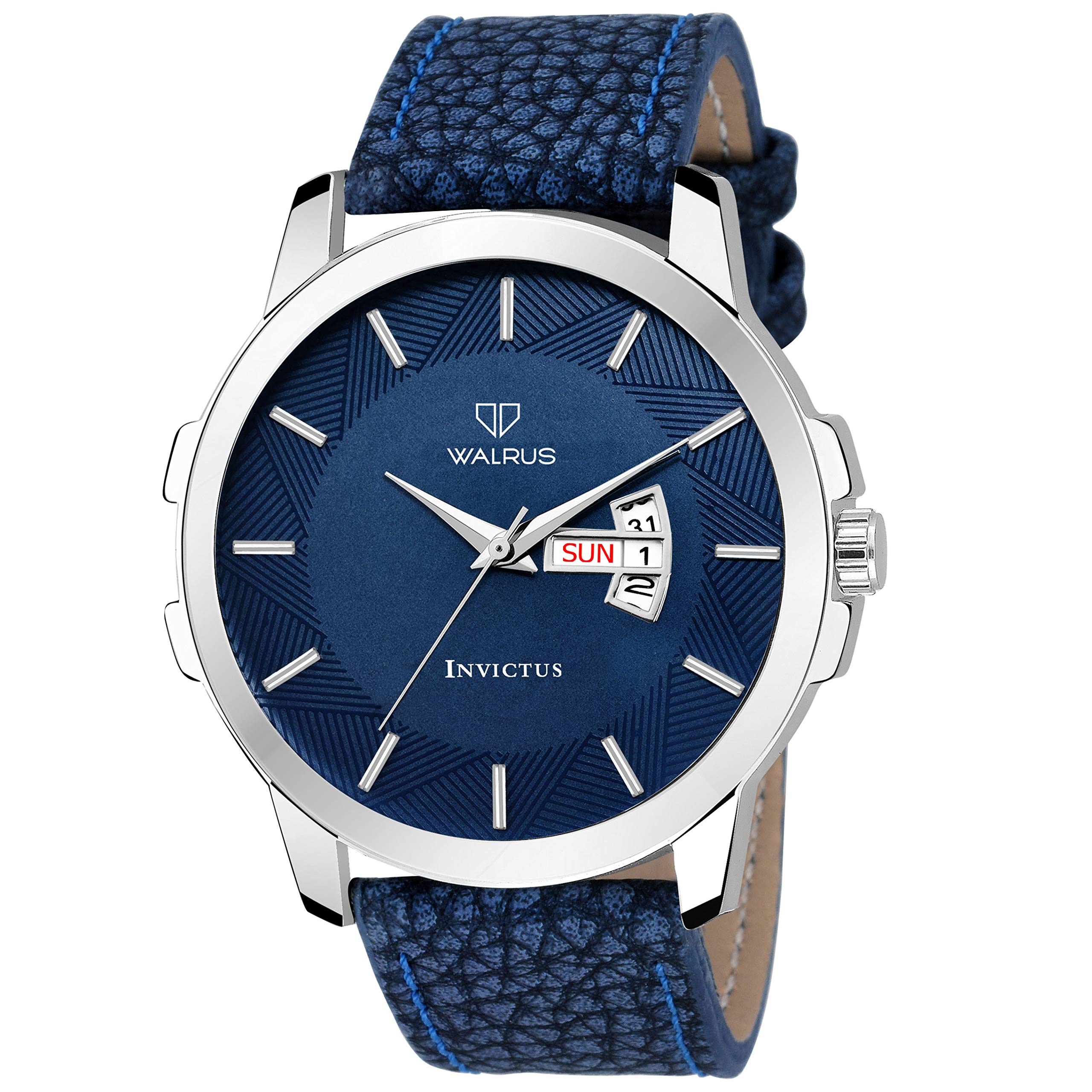 Walrus Mens Watch with Day & Date Display - Elegant Blue Dial, Durable Blue Strap, Professional & Casual Use- Old Money Style Mens Wrist Watch for Gift Dial 40mm Size (B07YJKGSD3) Amazon Price History, Amazon Price Tracker