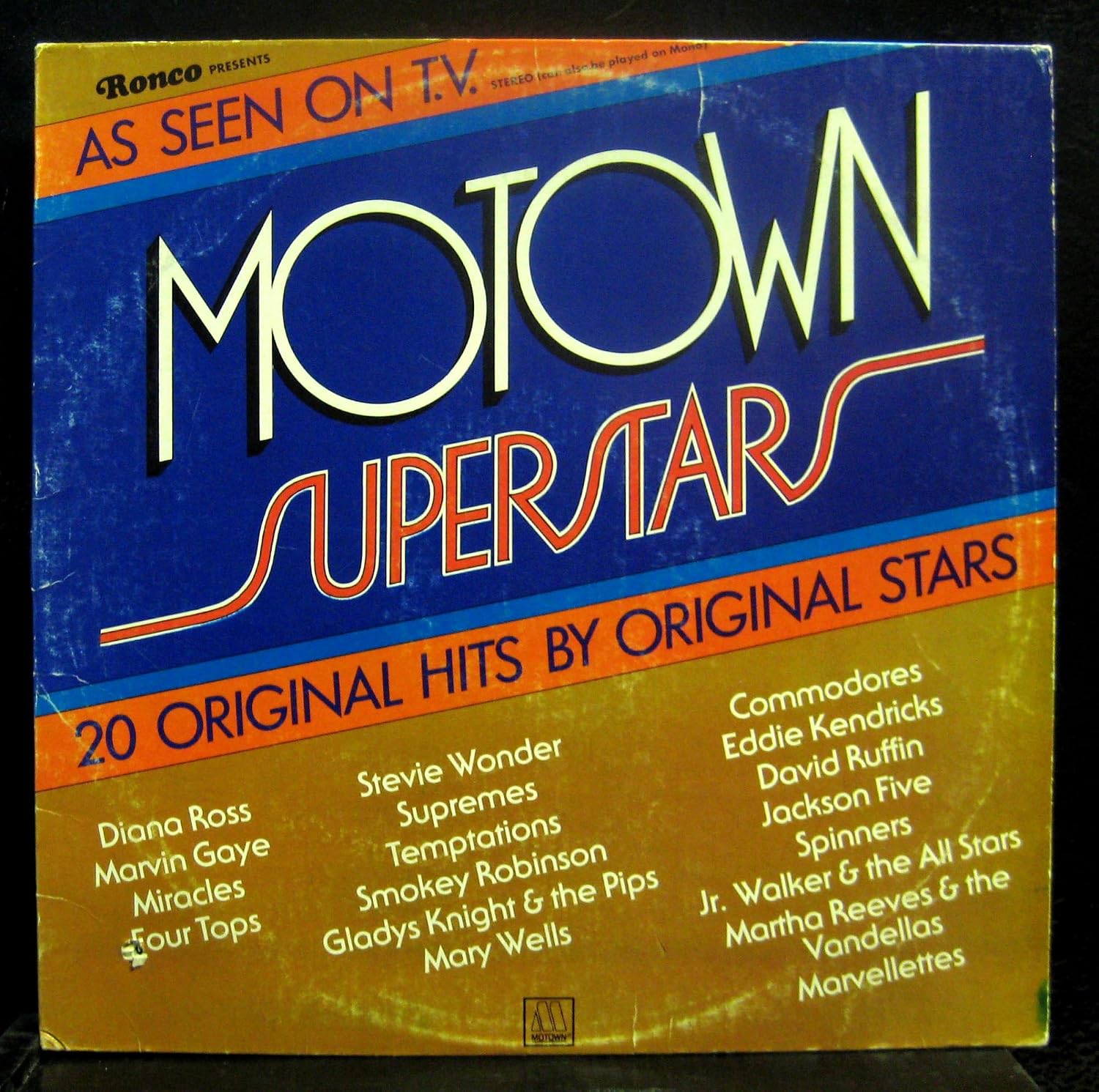 VARIOUS MOTOWN SUPERSTARS 20 ORIGINAL HITS vinyl record