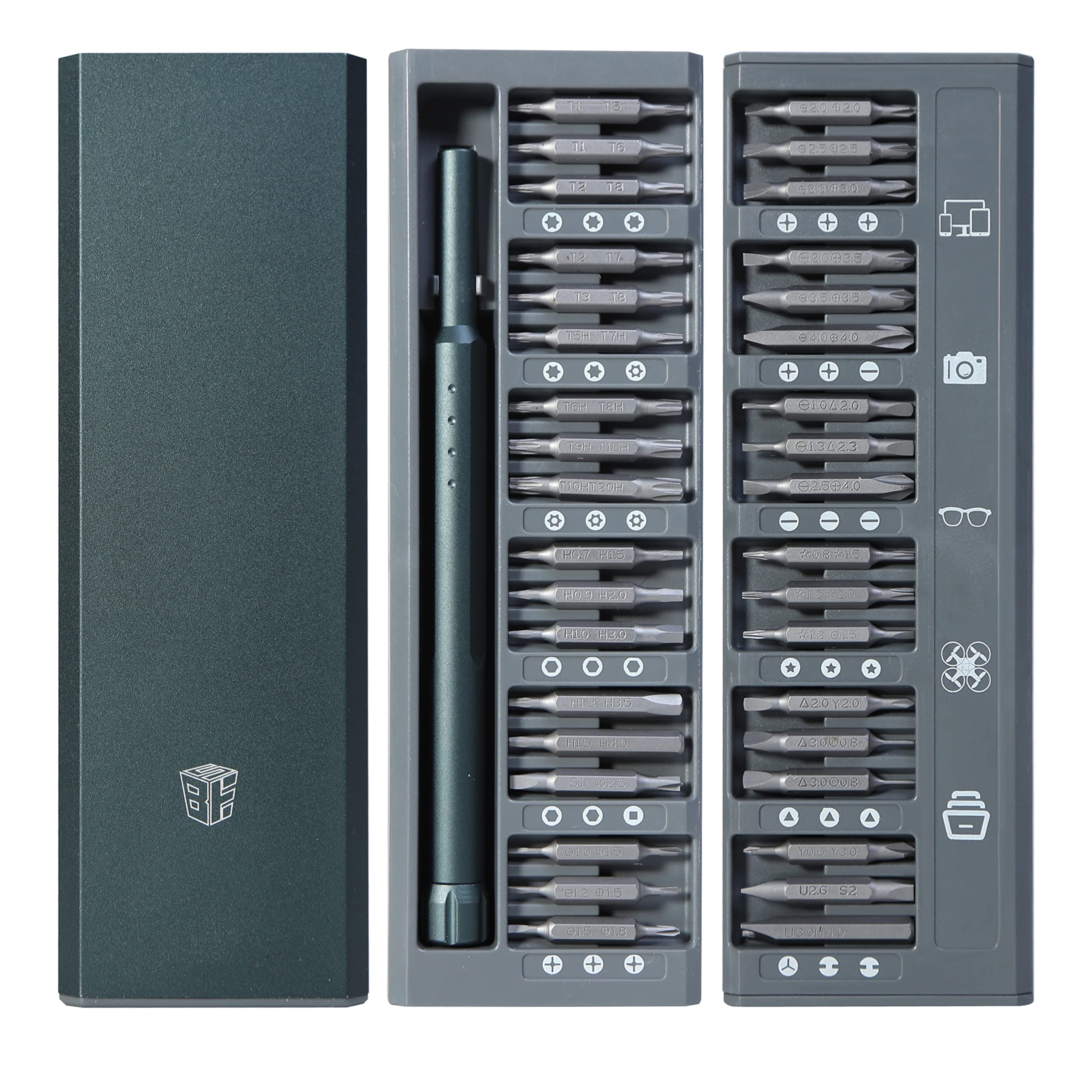 BES72 in 1 Precision Screwdriver Set,Mini Screwdriver Set,Repair Tool Kit with Case Screwdriver Set