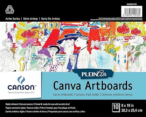 CANSON 400061736 Plein Air Art Board - Lienzo, 7.9 x 10.0 in