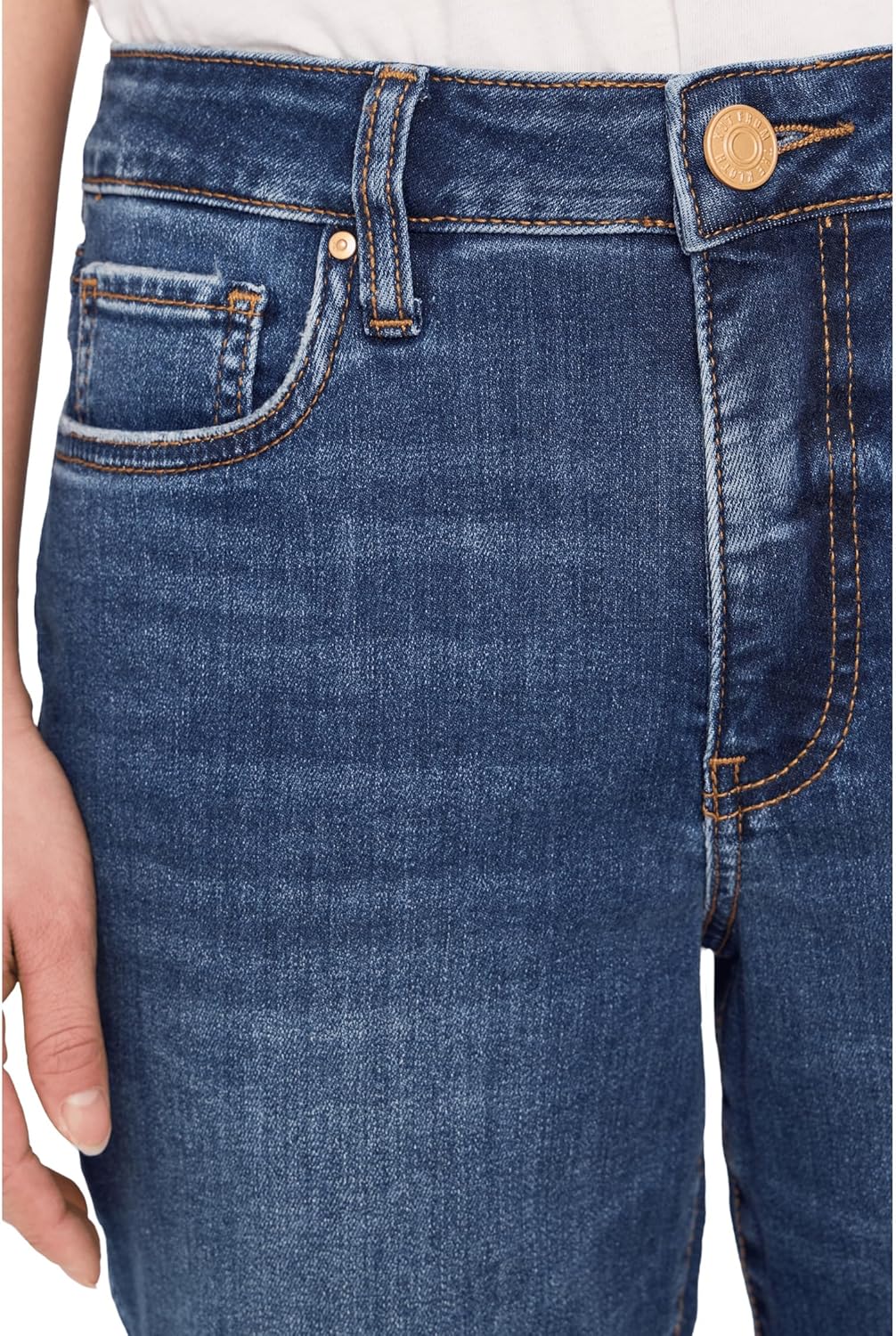 KUT from the Kloth Petite Kelsey High-Rise Fab Ab Ankle Flare with Wide Hem