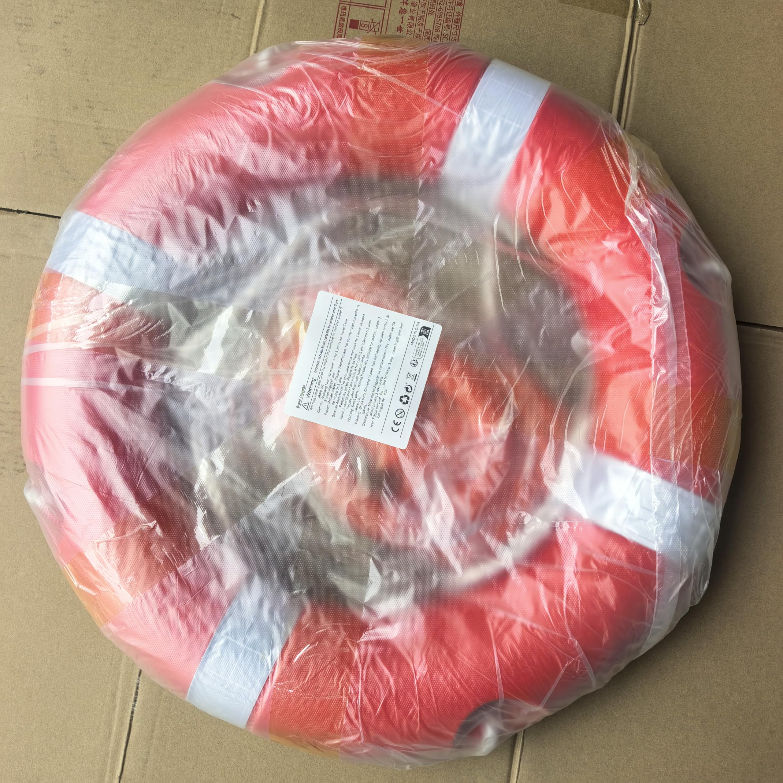 Aro Salvavidas de Barco de 72 CM con Cuerda de aro Salvavidas Flotante de Agua 30 M, 2,5 KG estándar Internacional Profesional al Aire Libre Anillo Salvavidas