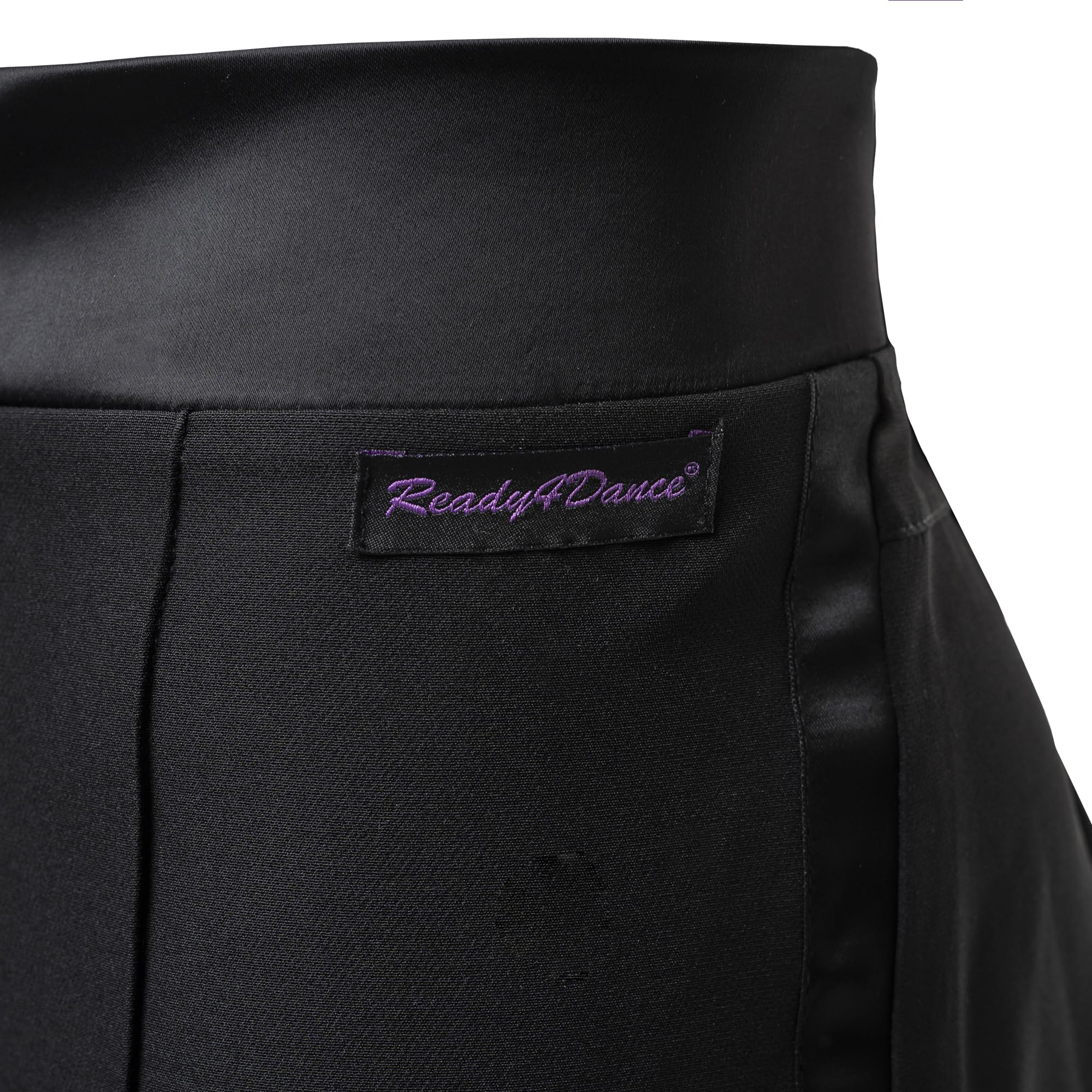Pantalon de danse latine américain avec bracelet et bande latérale en satin