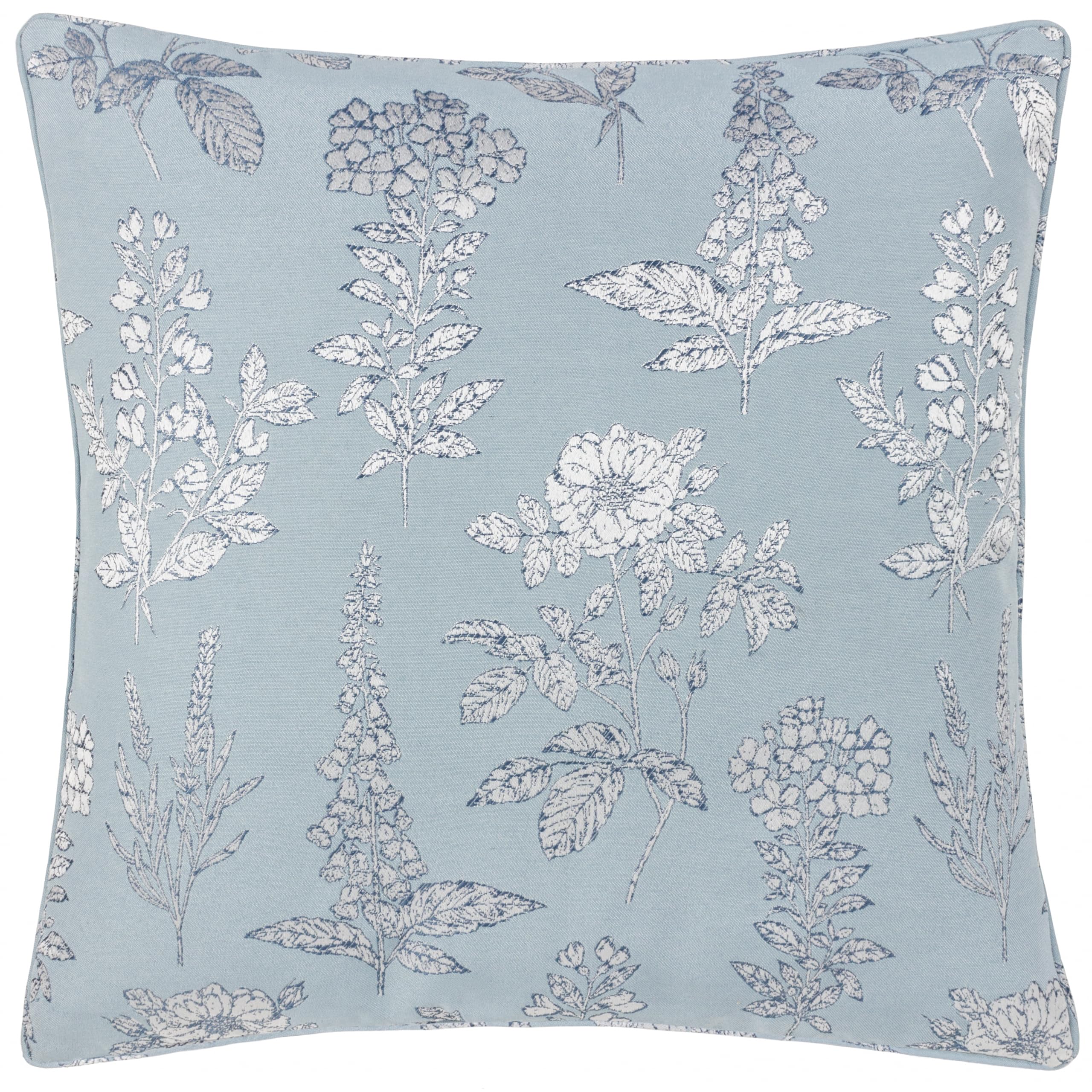 Wylder Nature Sophia New Feather Filled Cushion,Blue,50 x 50cm