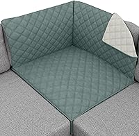 Vista 107 de Sofa Shield - Funda para sillón con respaldo patentado con correa, protector de cojín, funda reversible diseñada en EE. UU. resistente a manchas