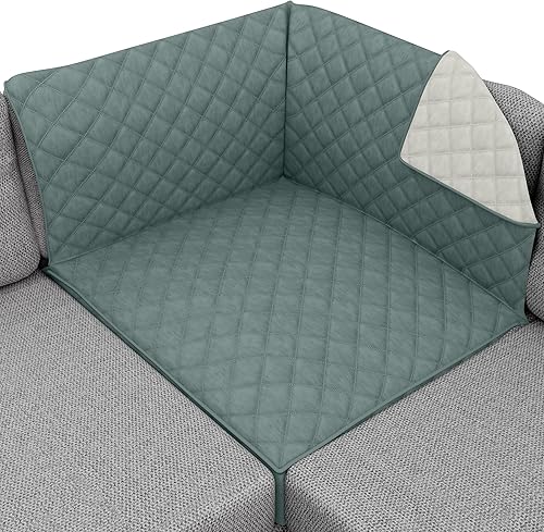 Miniatura 108 de Sofa Shield Funda Deslizable Patentada para Sofá Seccional, Protector de Cojín, Diseño de EE. UU. Reversible Resistente a Manchas y Desgarros de