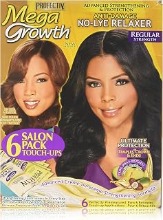 Profectiv Mega Growth No-Lye Hair Relaxer Regular Strength - Anti-Damage Formula for Sensitive Scalps