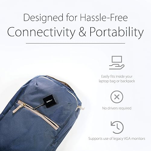 Vista 18 de StarTech.com Cable HDMI a VGA – 6 pies 6.6 ft – 1080p – Conversión activa – Cable adaptador HDMI a VGA para su monitor / pantalla VGA (HD2VGAMM6)