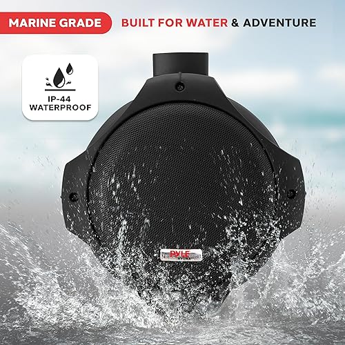Miniatura 7 de Altavoces marinos duales de 8 pulgadas, 2 vías IP44, impermeable, resistente a la intemperie, sistema de sonido estéreo de audio para exteriores con