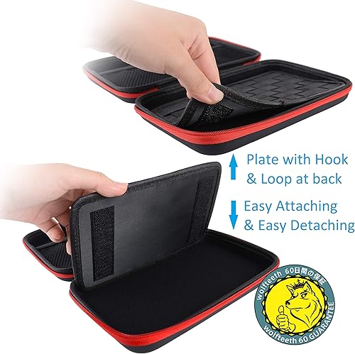 Miniatura 5 de Wolfteeth Funda de vapor de 8 pulgadas bolsas de vapor de carcasa dura negra suministros organizados bolsa de vapor se adapta a bobinas soporte de