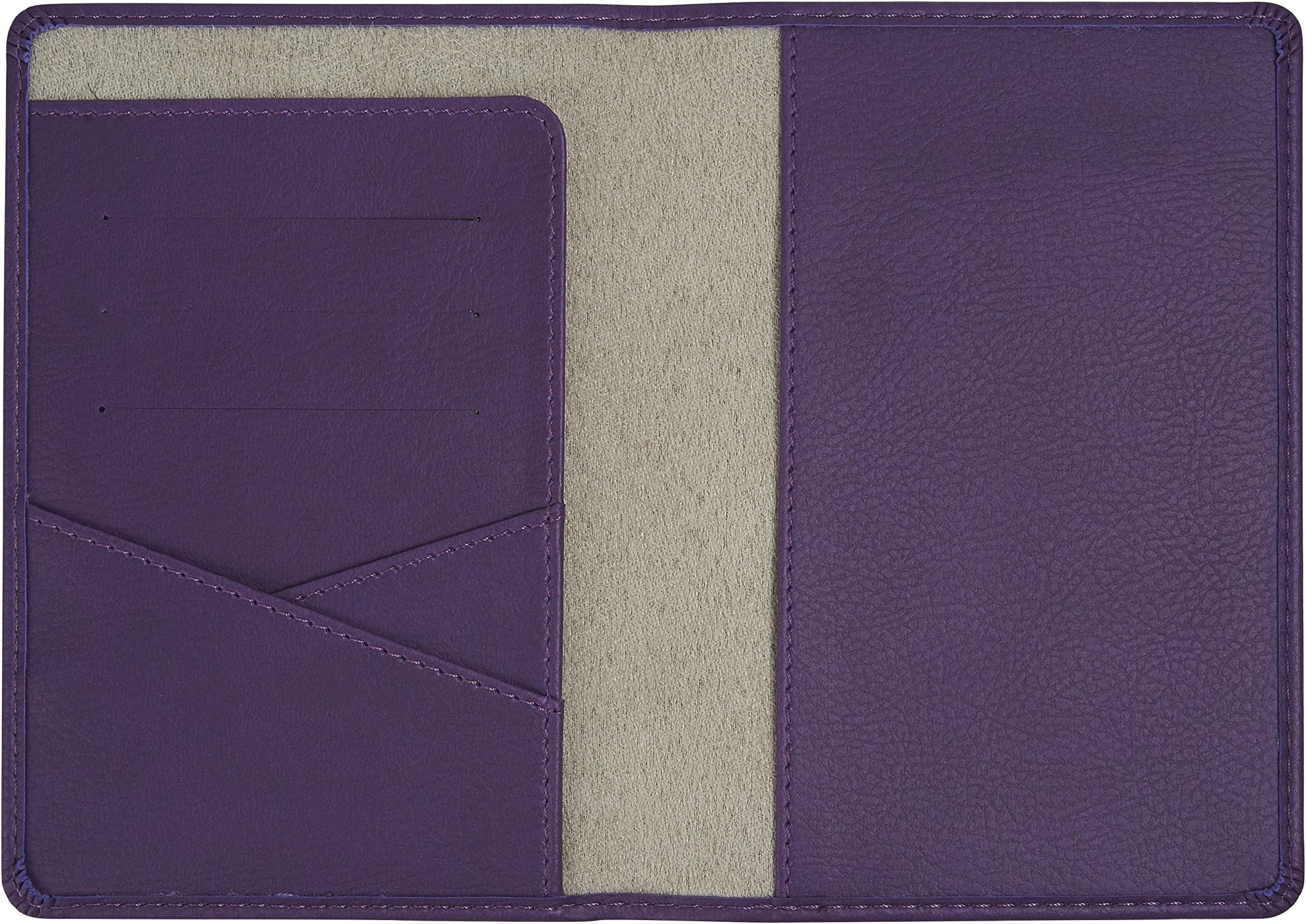 Monologue Lifestyle Passport Holder, 5.55 x 3.85 x 0.25 Inches, Purple (801281)
