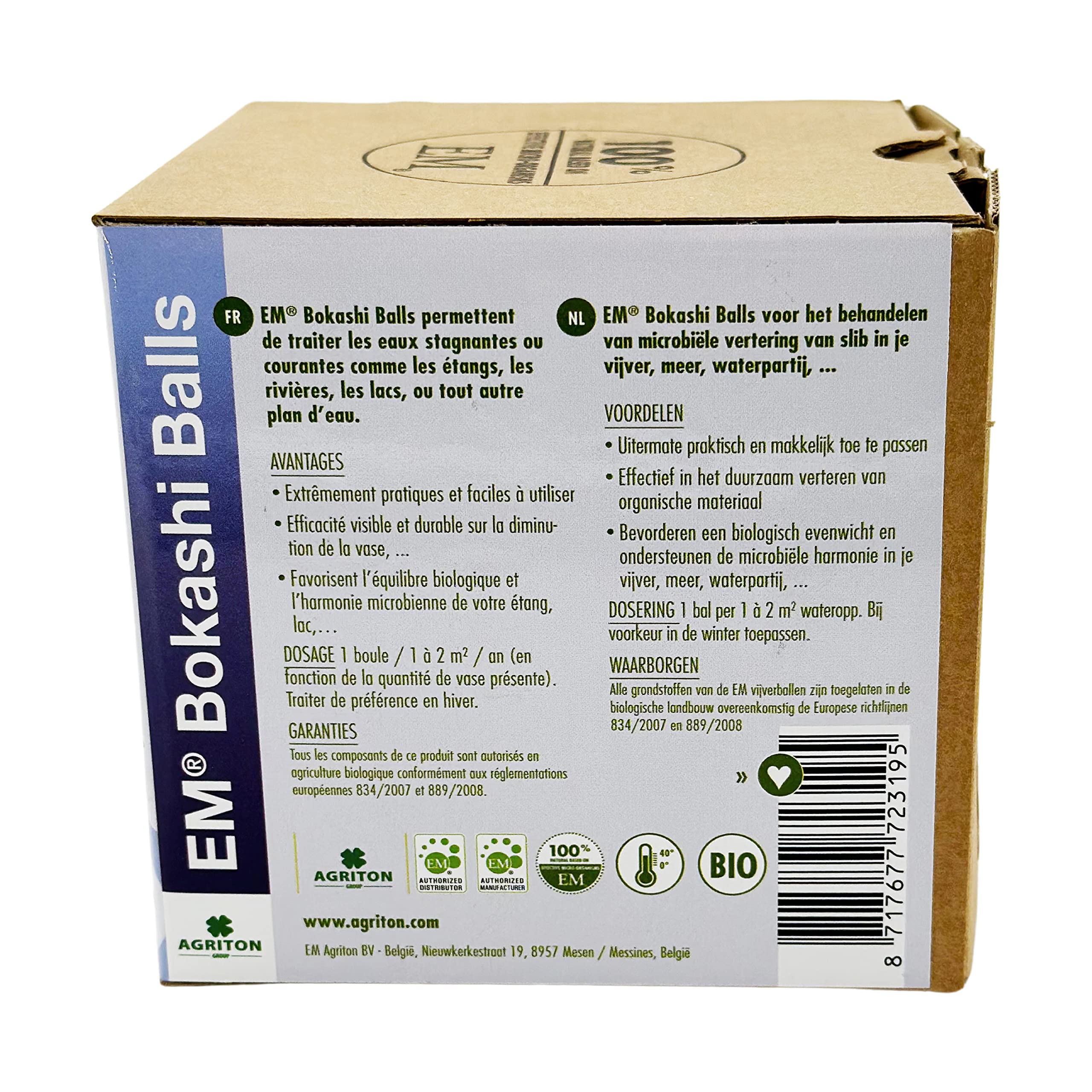 Moutta | EM® Bokashi Balls 4 Stück | Teichkugeln | Verringert Schlamm durch mikrobielle Wirkung