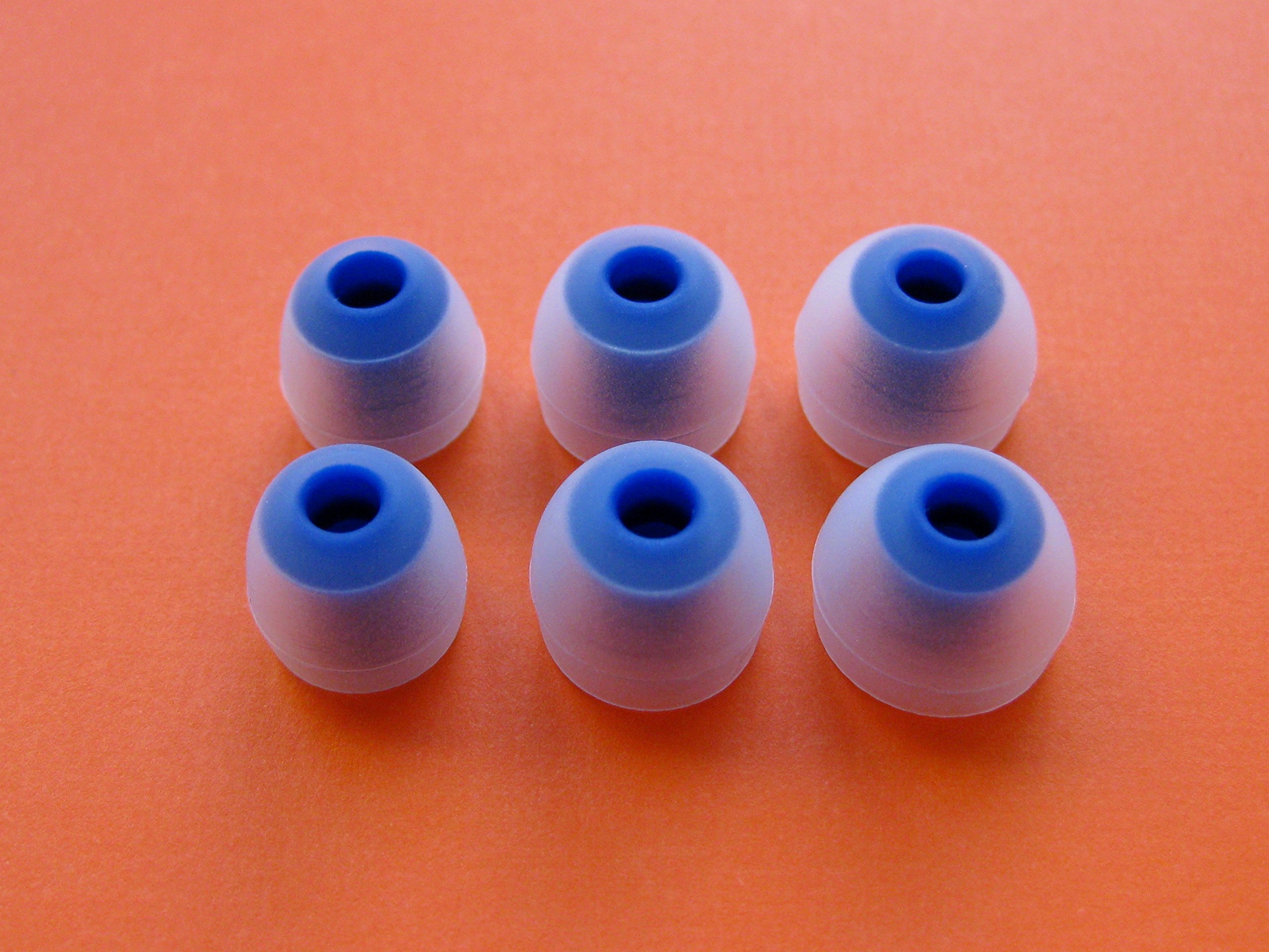 6pcs (CL-BL)- S/M/L Replacement Set Earbuds Eartips for Jaybird Bluebuds X Premium Bluetooth In Ear Earphones/Headphones