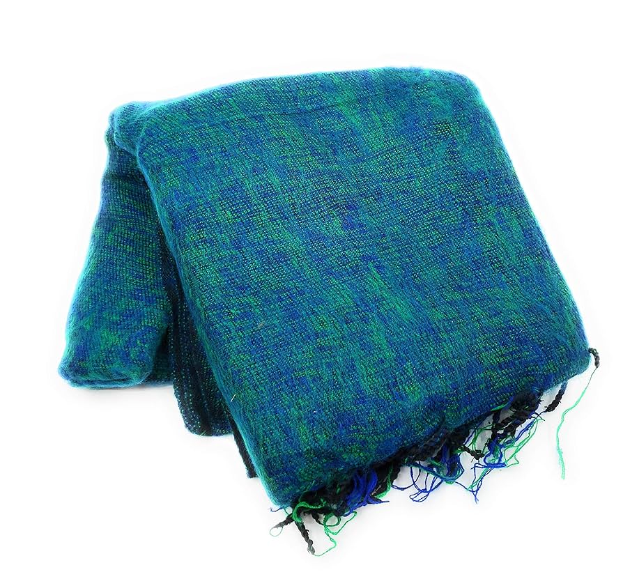 Amazon｜100%ヤクウール ソフトスローブランケット ネパール製