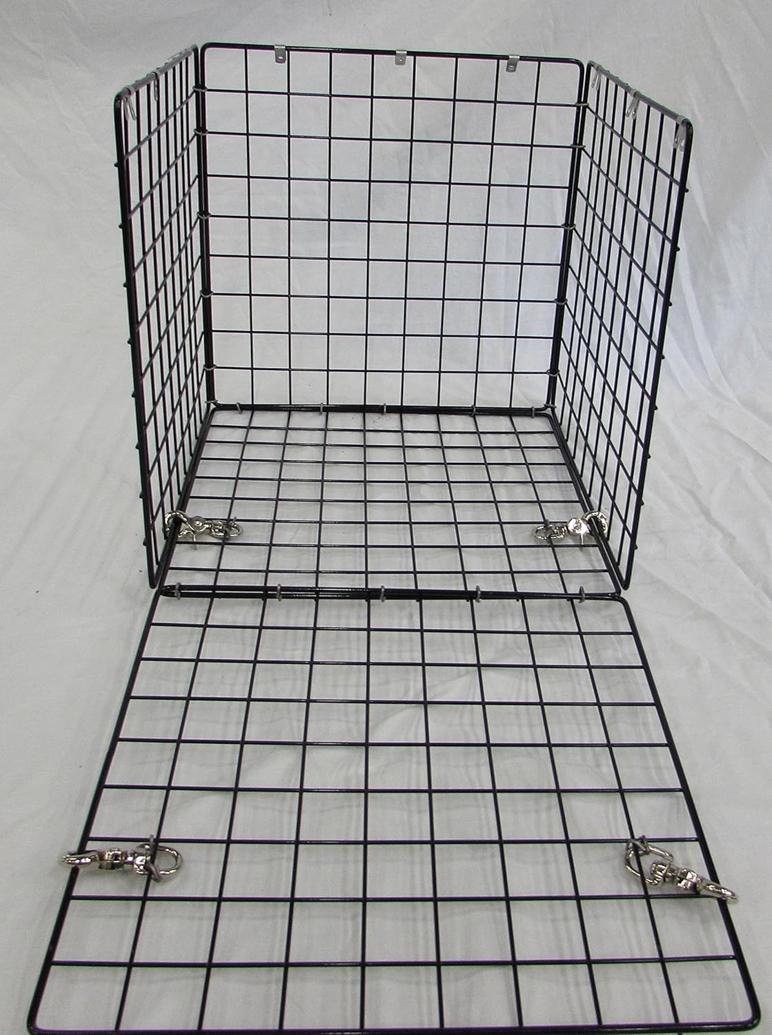 Deer Feeder Varmint Guard - Squirrel & Deer - Wildlife Feeder Protective Cage - Black Steel Bolt-On Feeder Guard