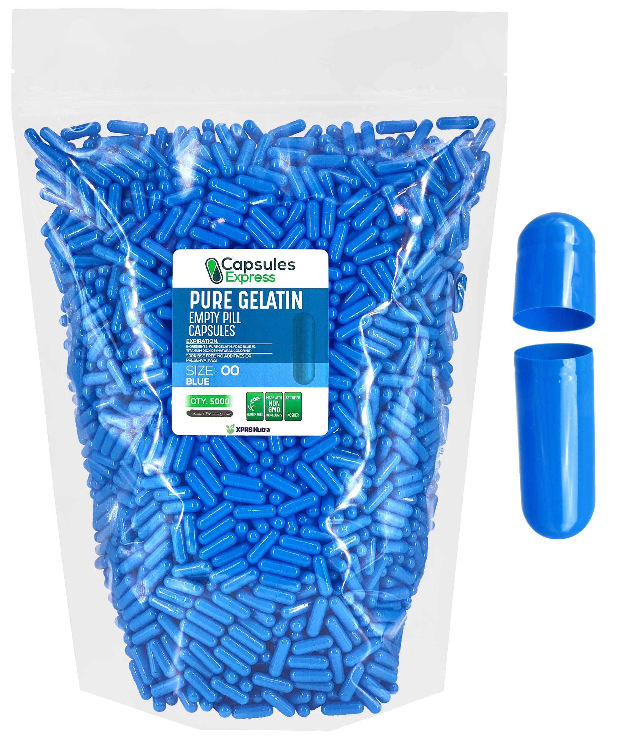 Buy XPRS Nutra Size 00 Empty s 5000 Count Empty Gelatin s s Express