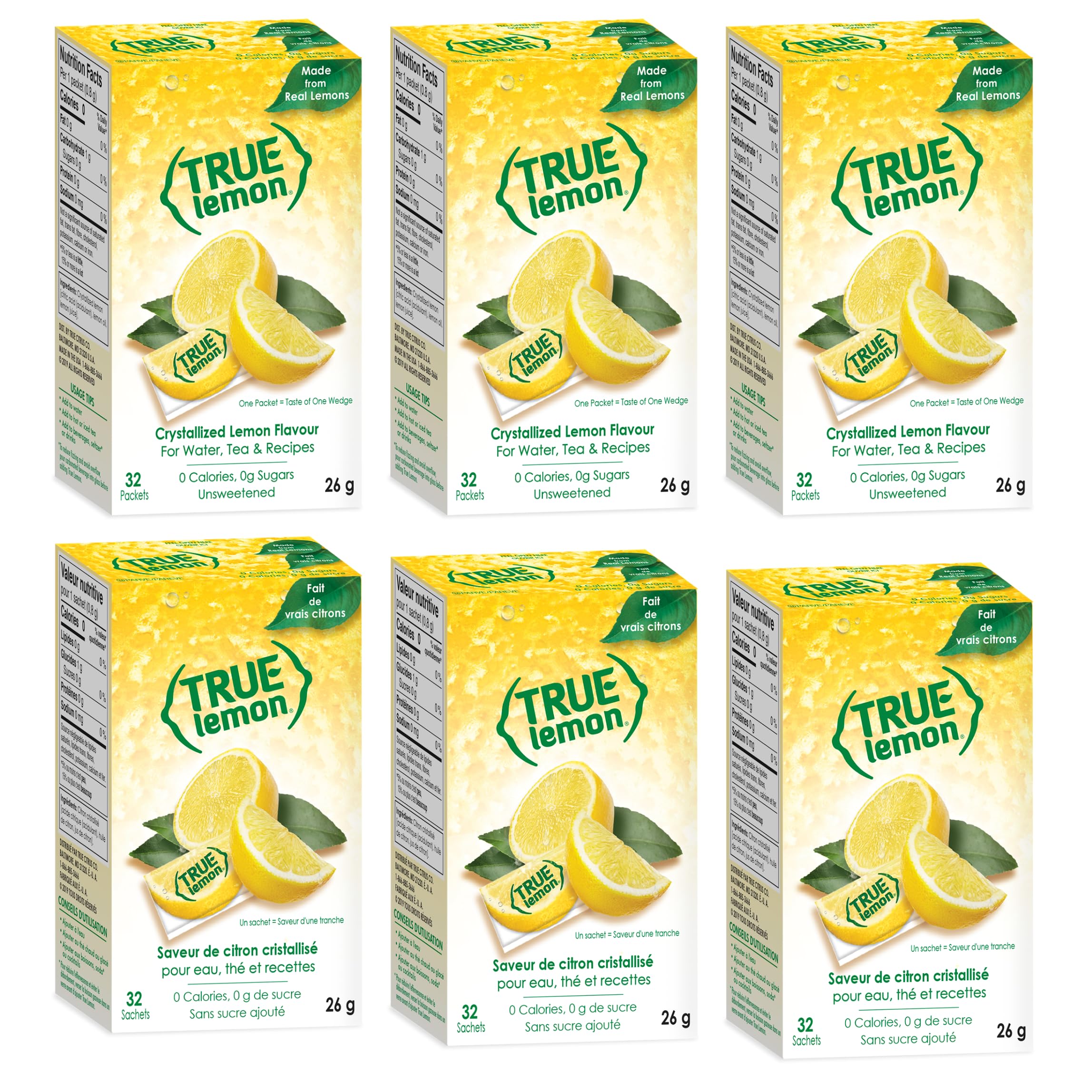 Crystallized Lemon, 0.03 Ounce (Pack of 192)