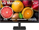 LG 24MS550 23.8-inch FHD (1920 x 1080) IPS Display | 100 Hz 5ms | Height Adjustable Stand | Eyecomfort, Dynamic Action Sync, Crosshair, Built-in Speakers, Black