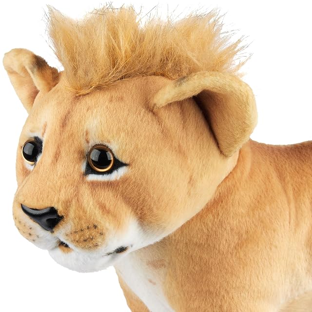Foto 7 de 8 de BRUBAKER Peluche León - 30 cm Peluche - Cachorro Peluche Animal, Felino Grande, de Pie - Peluches para Niños
