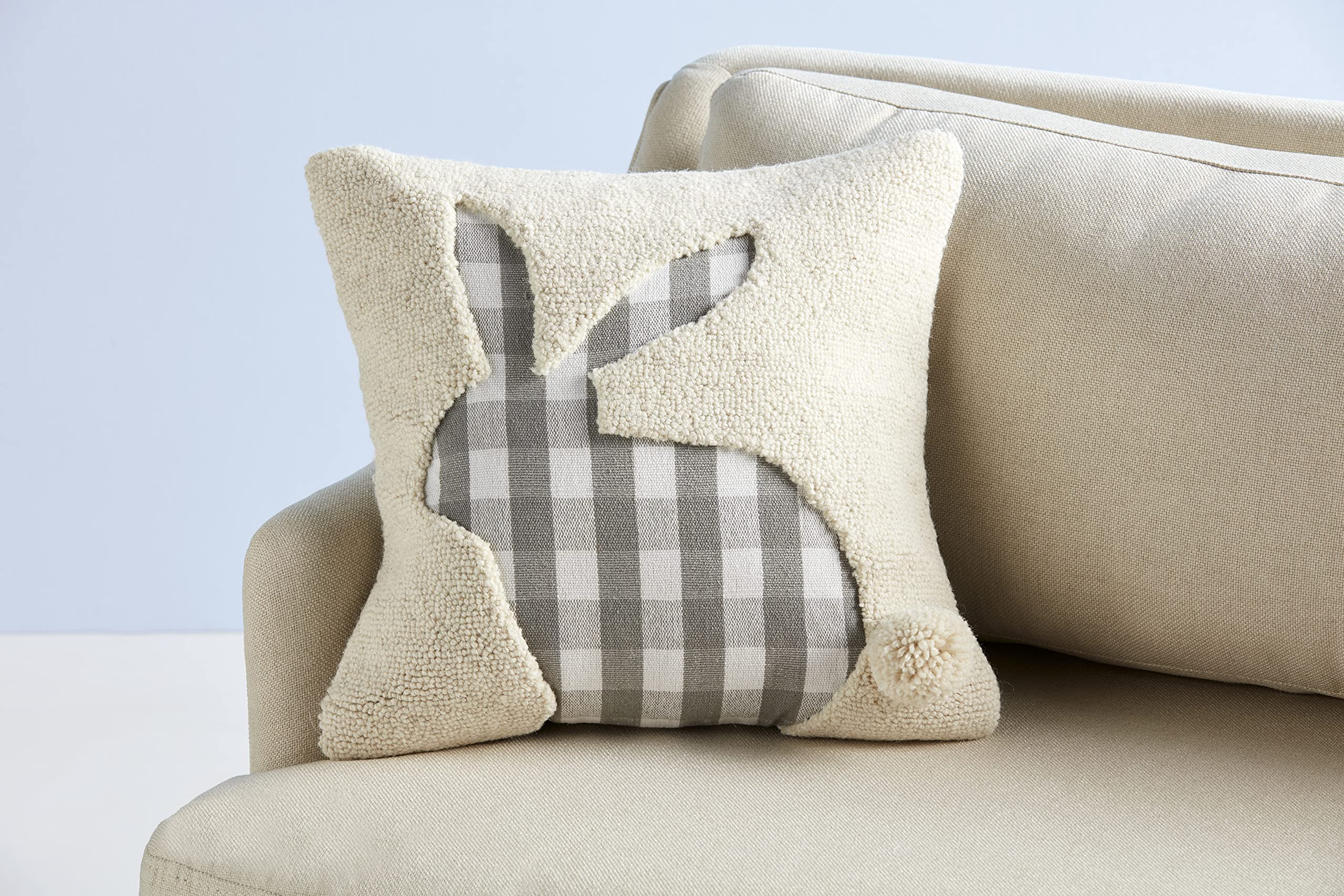Mud Pie Cuscino Pasquale Coniglietto Lungo In Cotone Con Ricamo, 19,8 X 76,2 Cm - 4