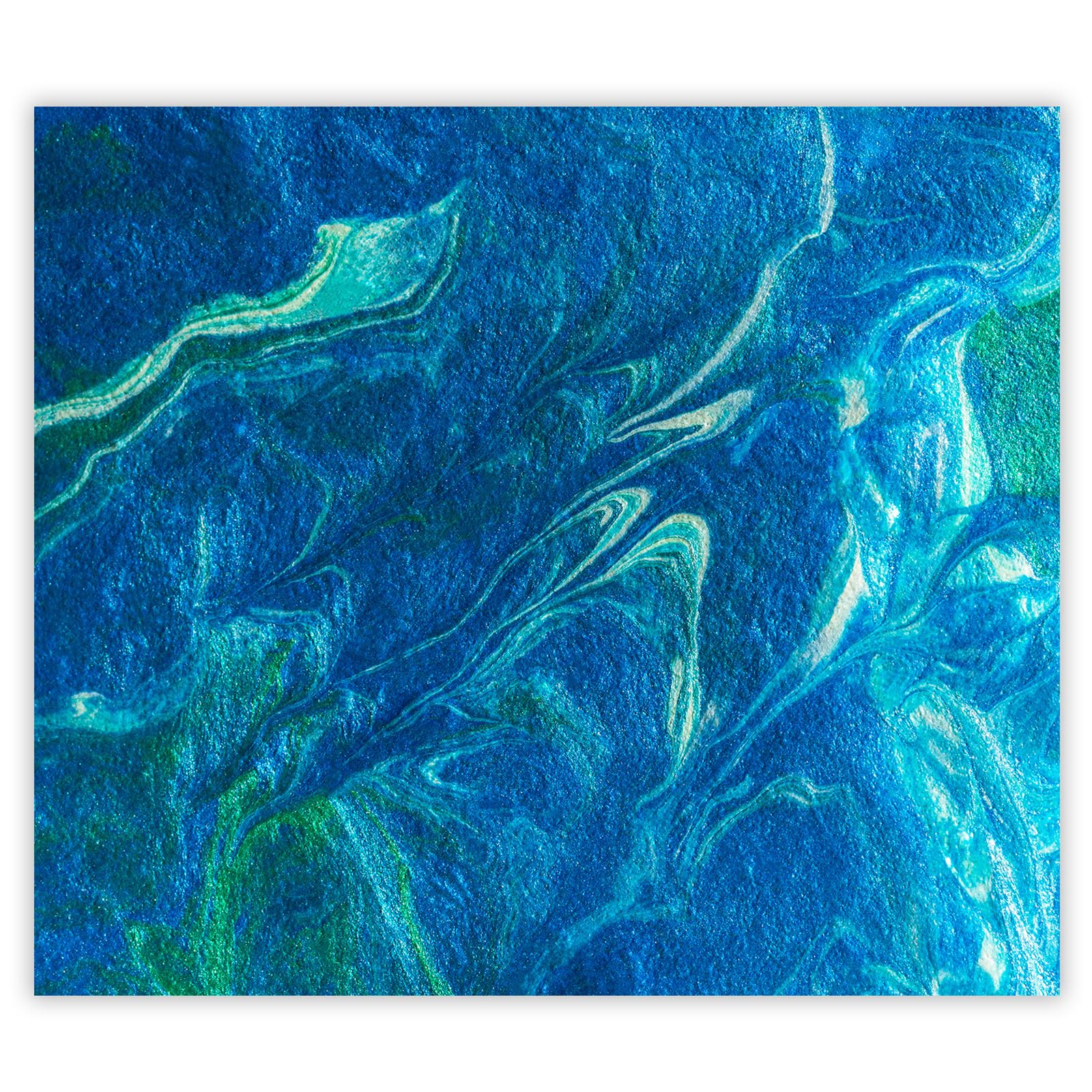 Herdabdeckplatte 60×52 cm – Mehr Arbeitsfläche, Spritzschutz & Schneidebrett – ESG Glas, kratzfest – für Induktion/Ceranfeld – 1-teilig, Motiv Abstrakte Farbe Blau