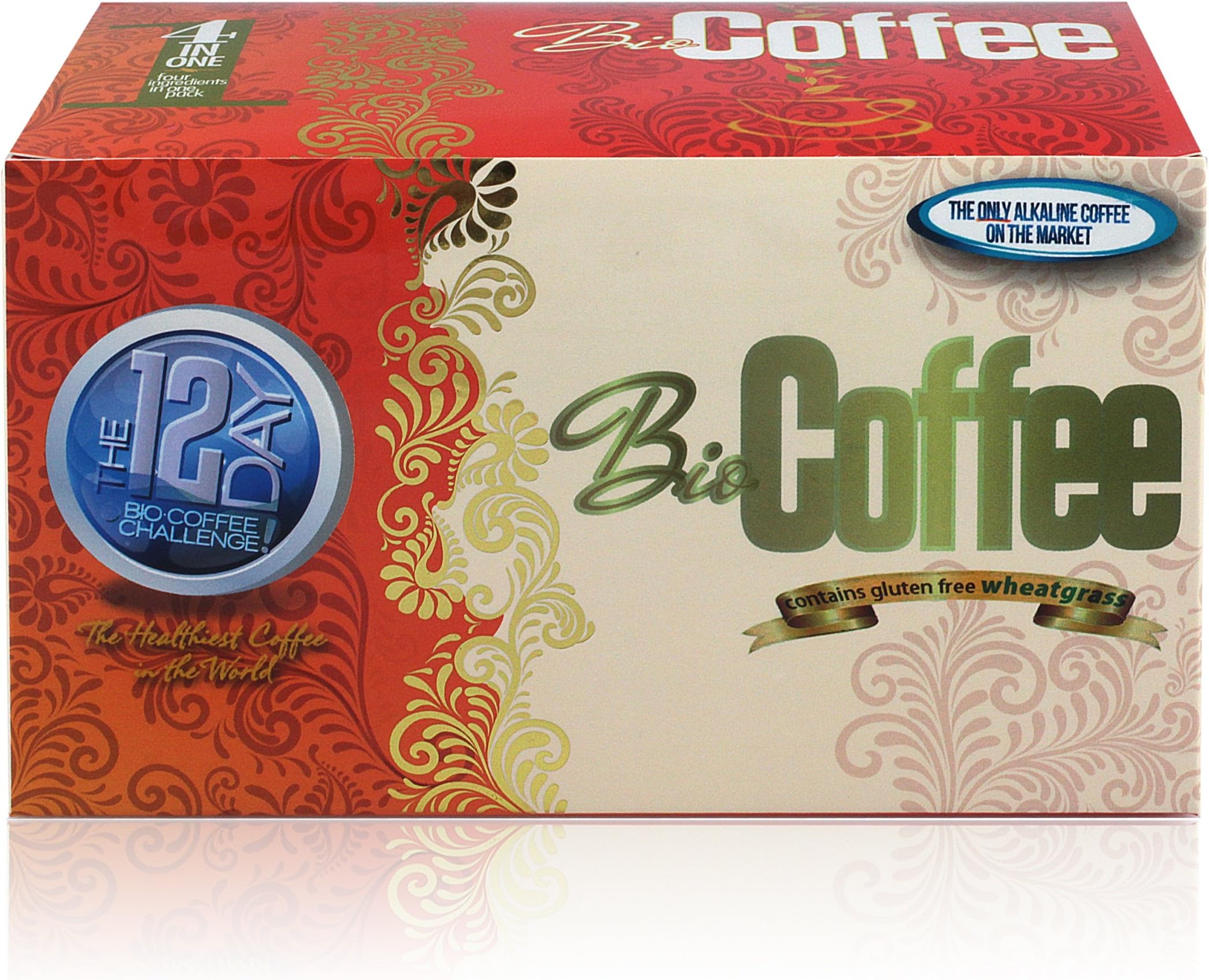 Bio Coffee- First Organic Instant Non-dairy Alkaline Coffee (1 Box)