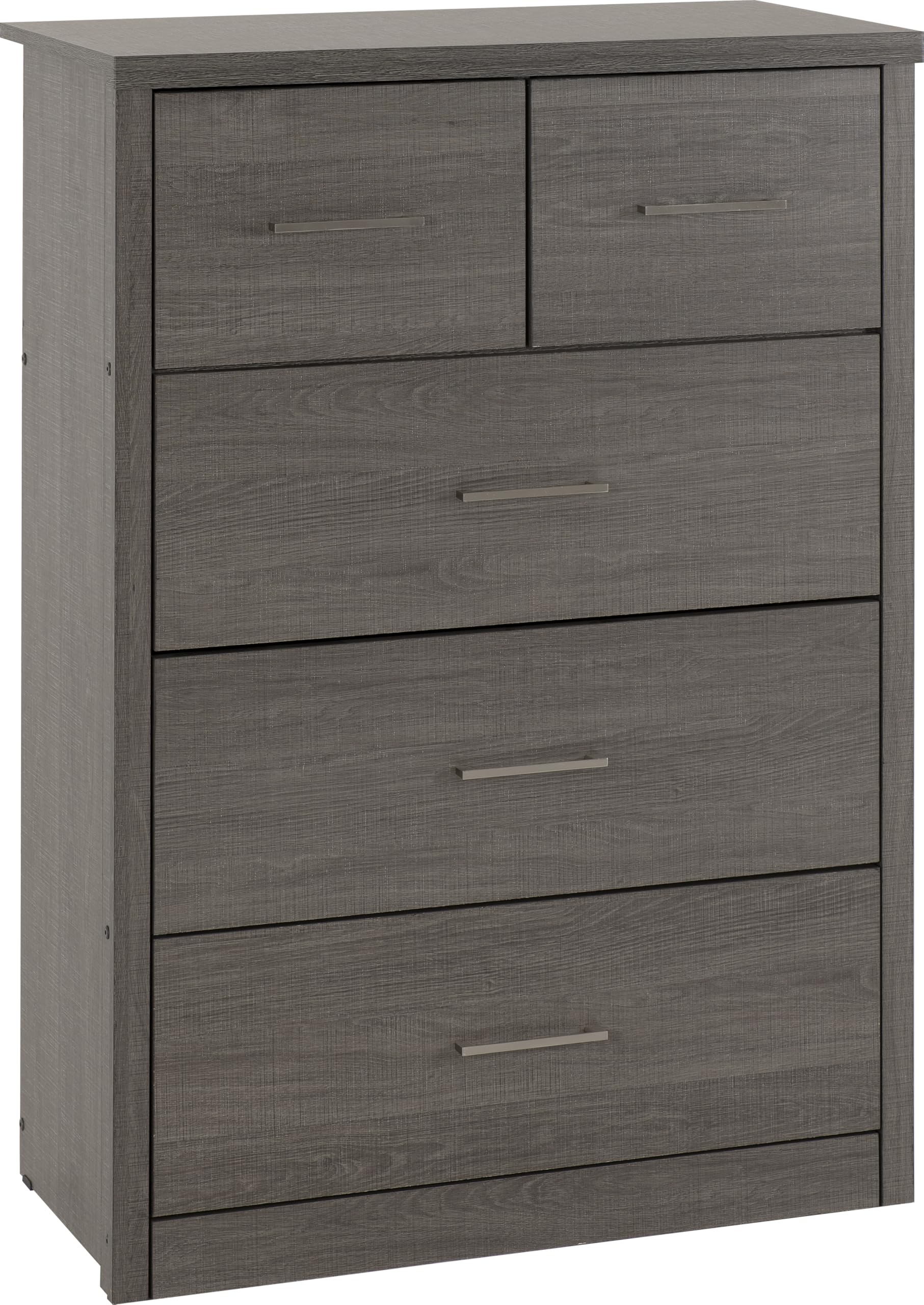 B&Q -  Lisbon 3+2 Drawer Chest In Black Wood Grain