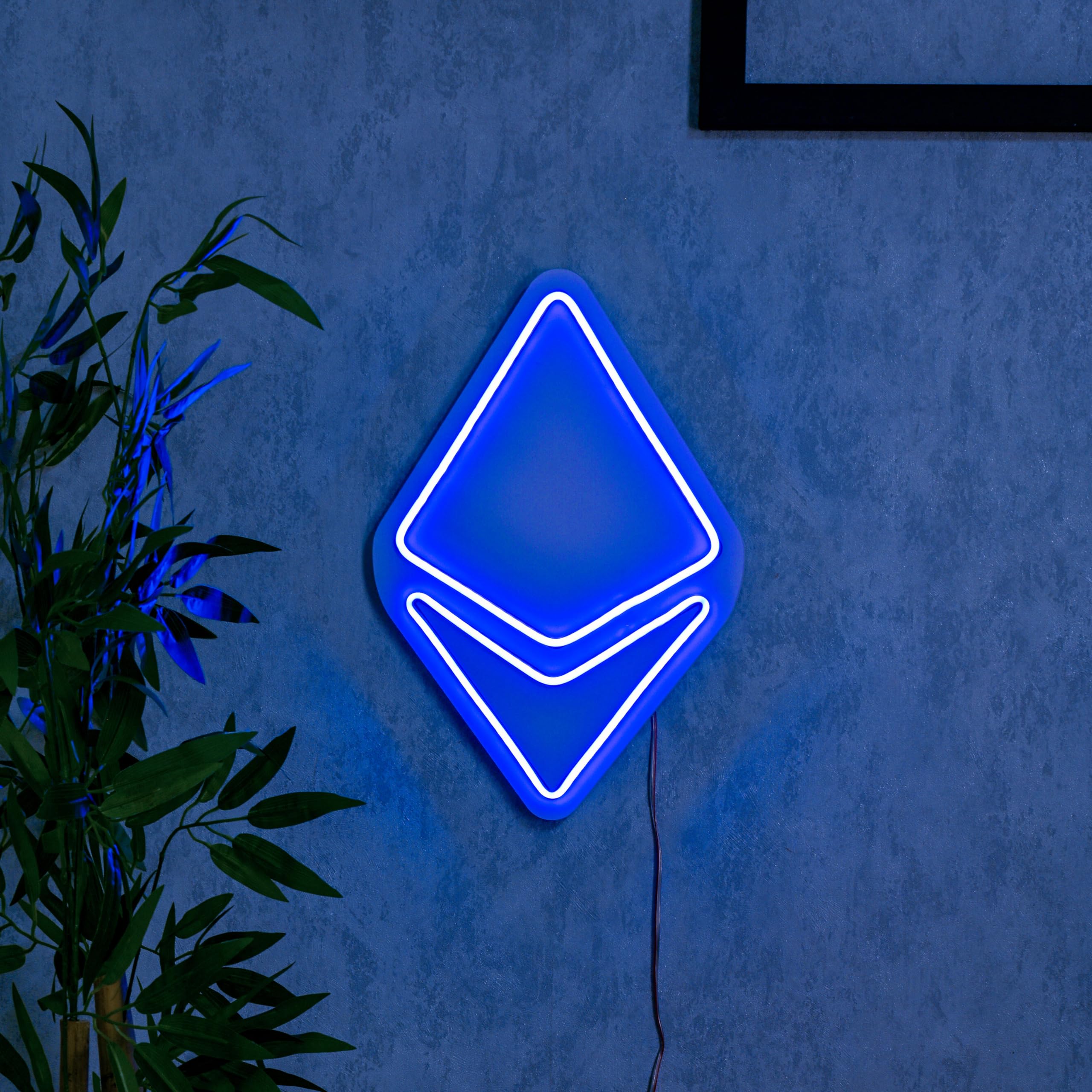 Bitcoin Neon Sign, Ethereum Led Neon Blue Light Ethereum Neon for Wall  Decor for Gaming Room Bedroom Living Room Office Cafe Bar Party Bitcoin  Light - Amazon.com