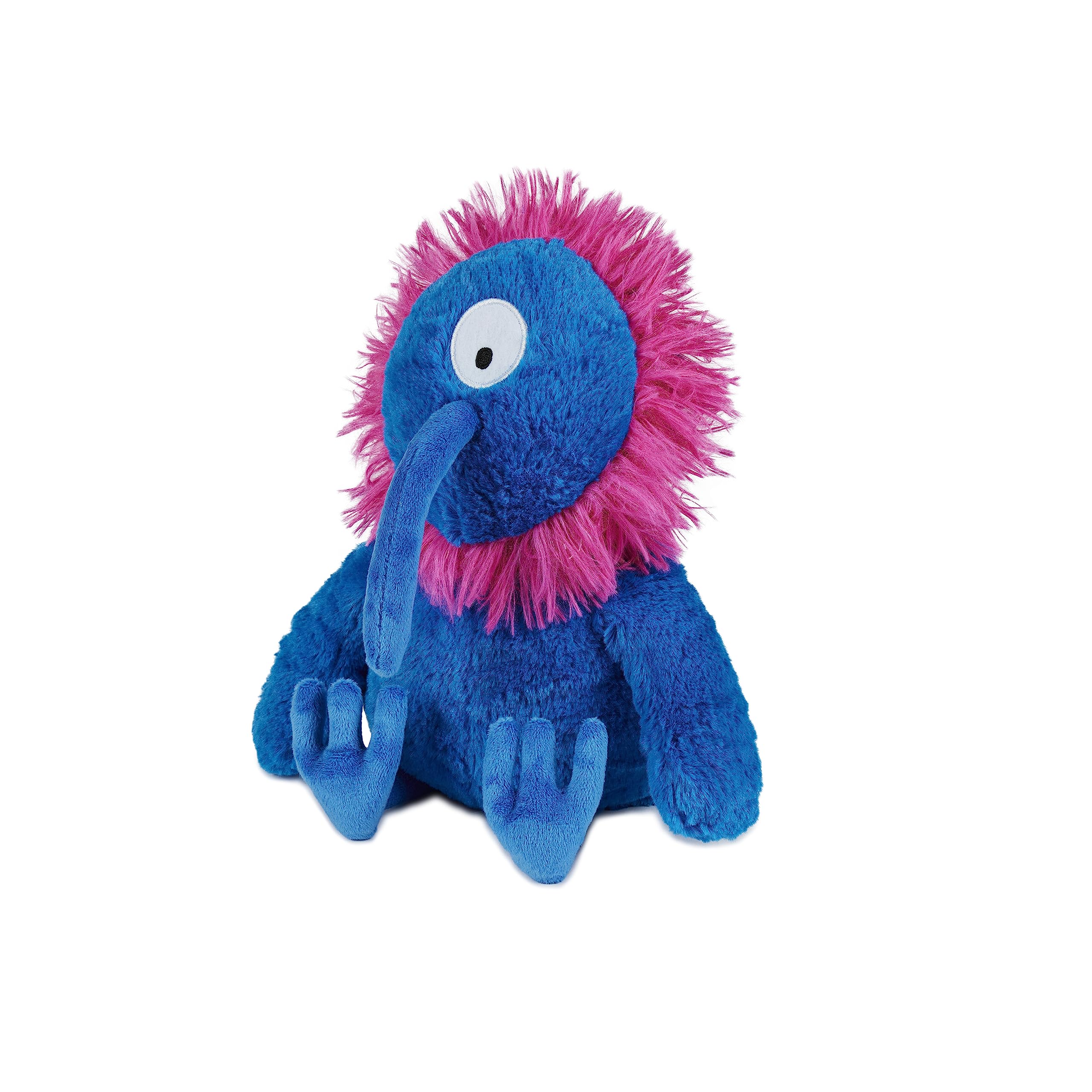 Warmies Plush Bright Blue Monster Microwavable Weighted Teddy with French Lavender Scent, Hot or Cold for Cool Relaxation and Warm Relief